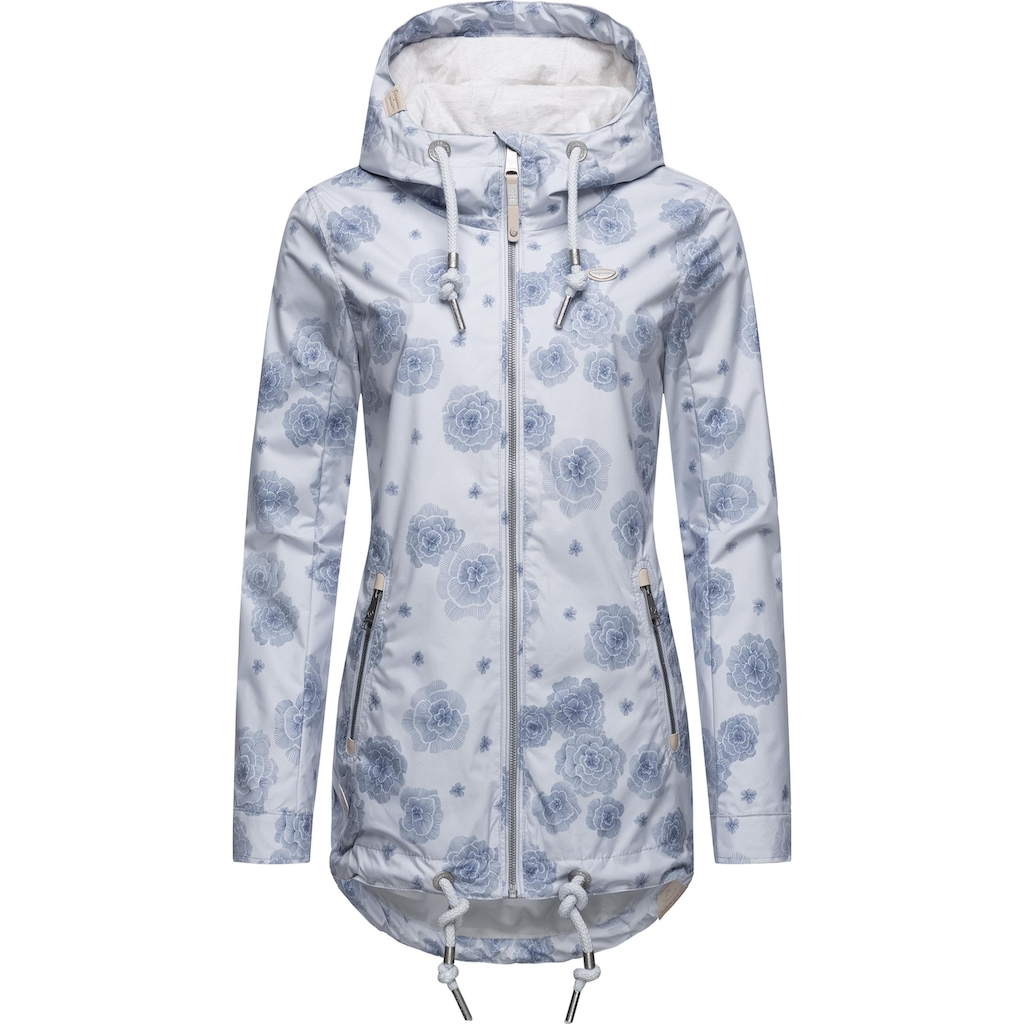 Ragwear Outdoorjacke »Zuzka Flower«, mit Kapuze