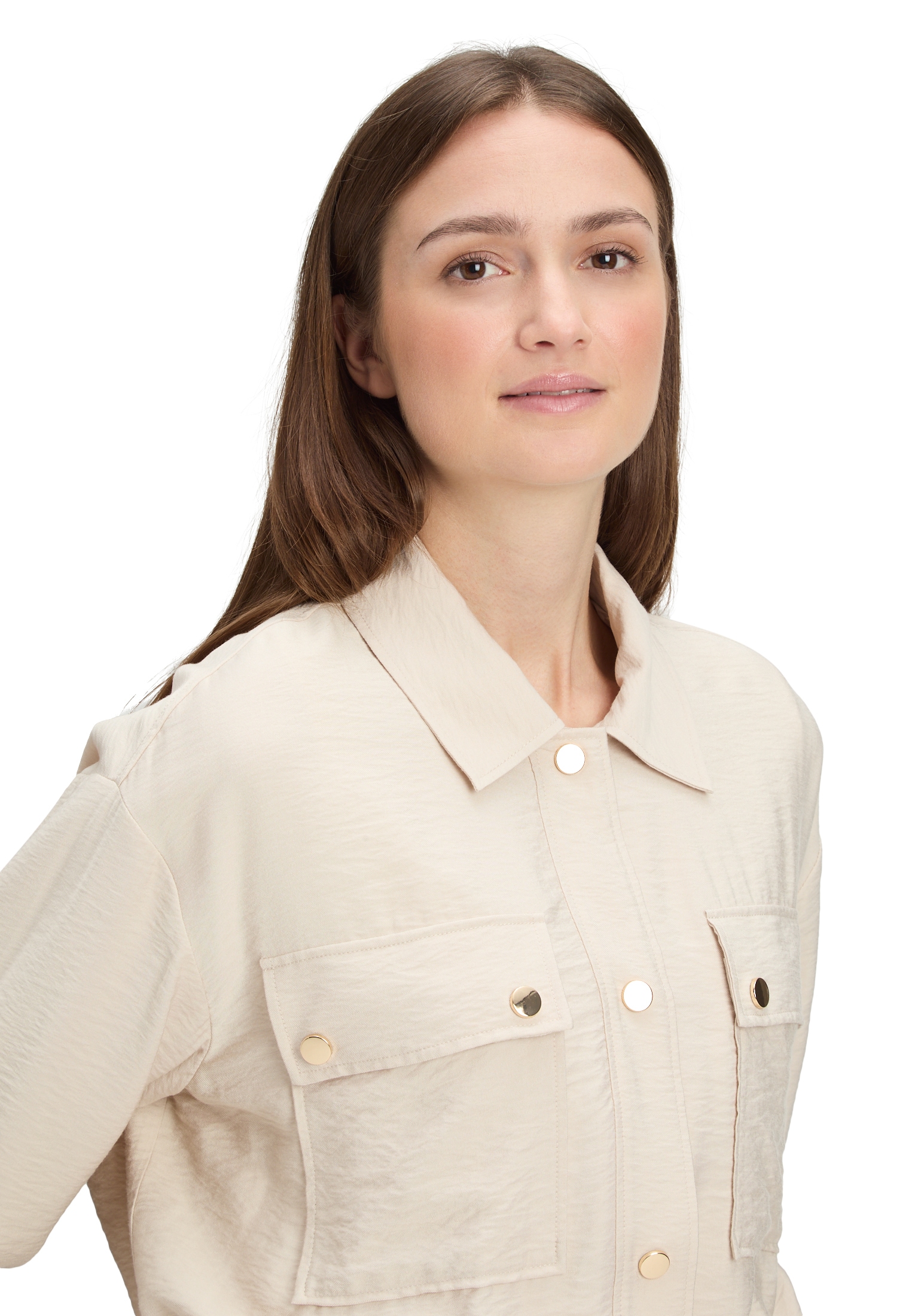 Betty&Co Jackenblazer »Damen mit aufgesetzten Taschen«