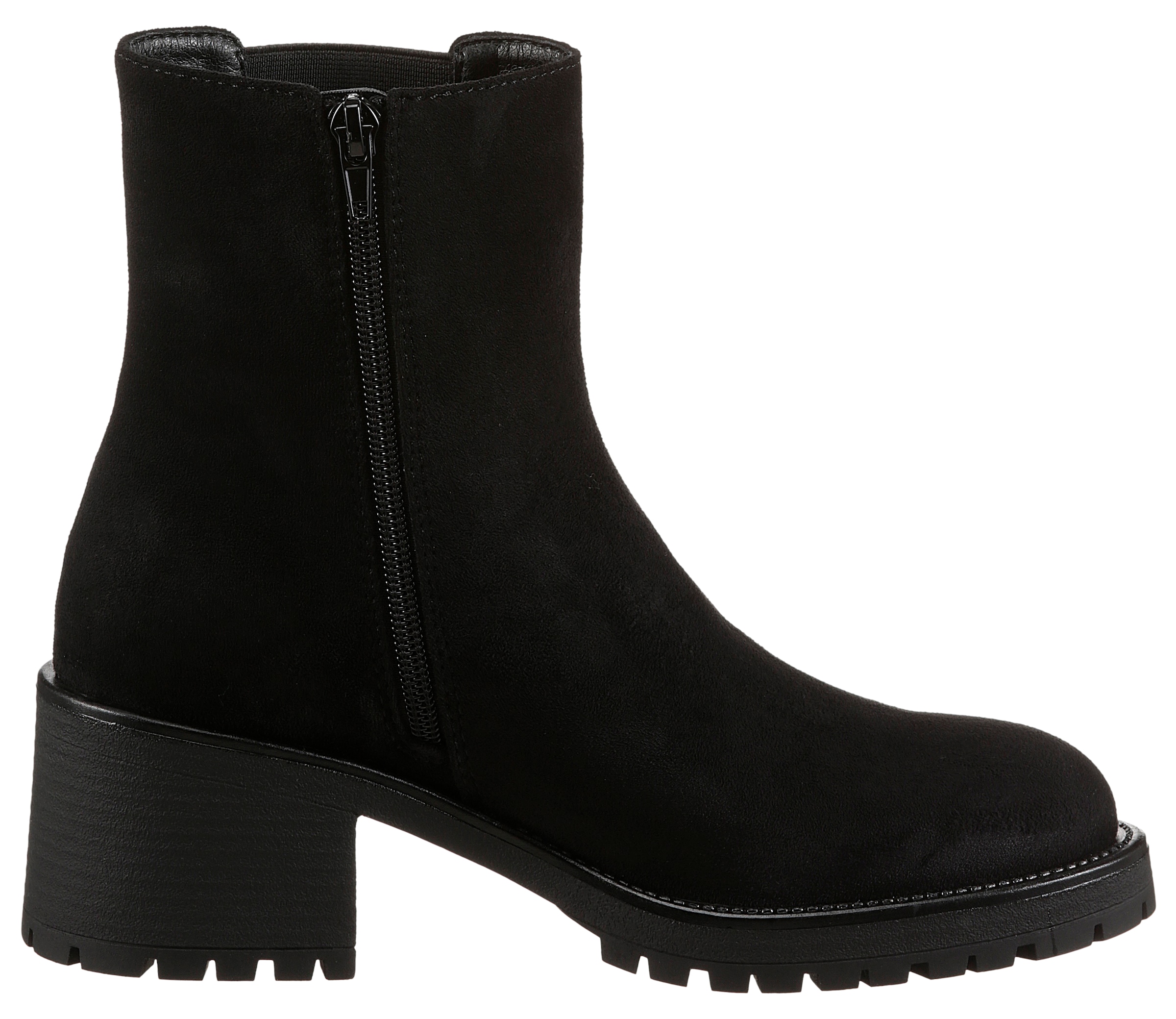 Aniston SHOES Chelseaboots, Stiefelette mit Reißverschluss und Stretcheinsatz - NEUE KOLLEKTION