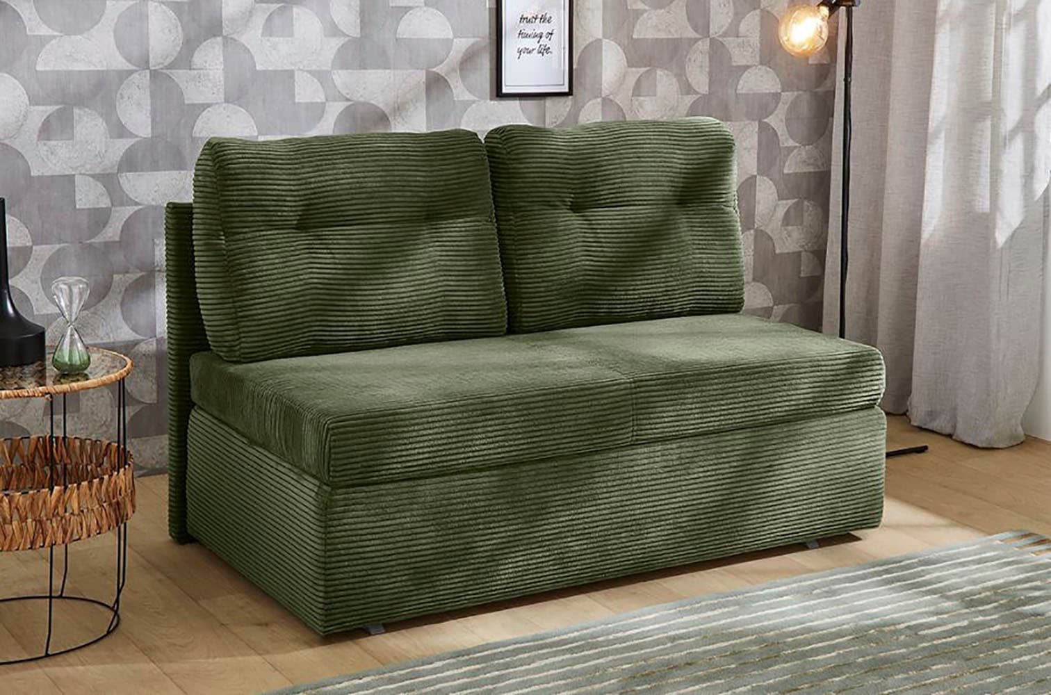 Jockenhöfer Gruppe Schlafsofa "Torben, B: 130 cm, Liegefl. 126x191 cm" mit Schlaffunktion, Bettkasten & Rückenkissen