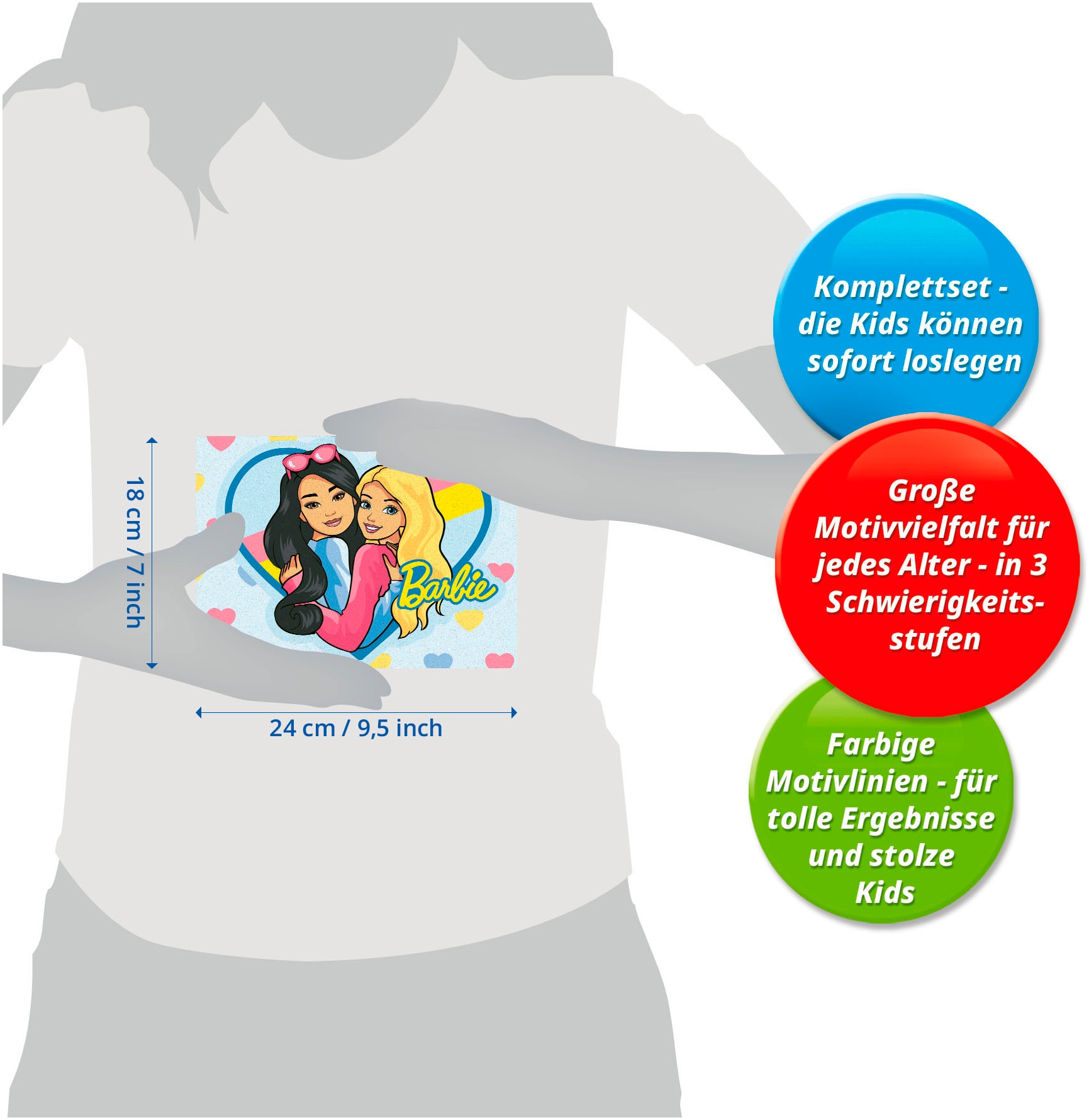 Ravensburger Malen nach Zahlen »CreArt, Barbie-Duo«, Made in Europe