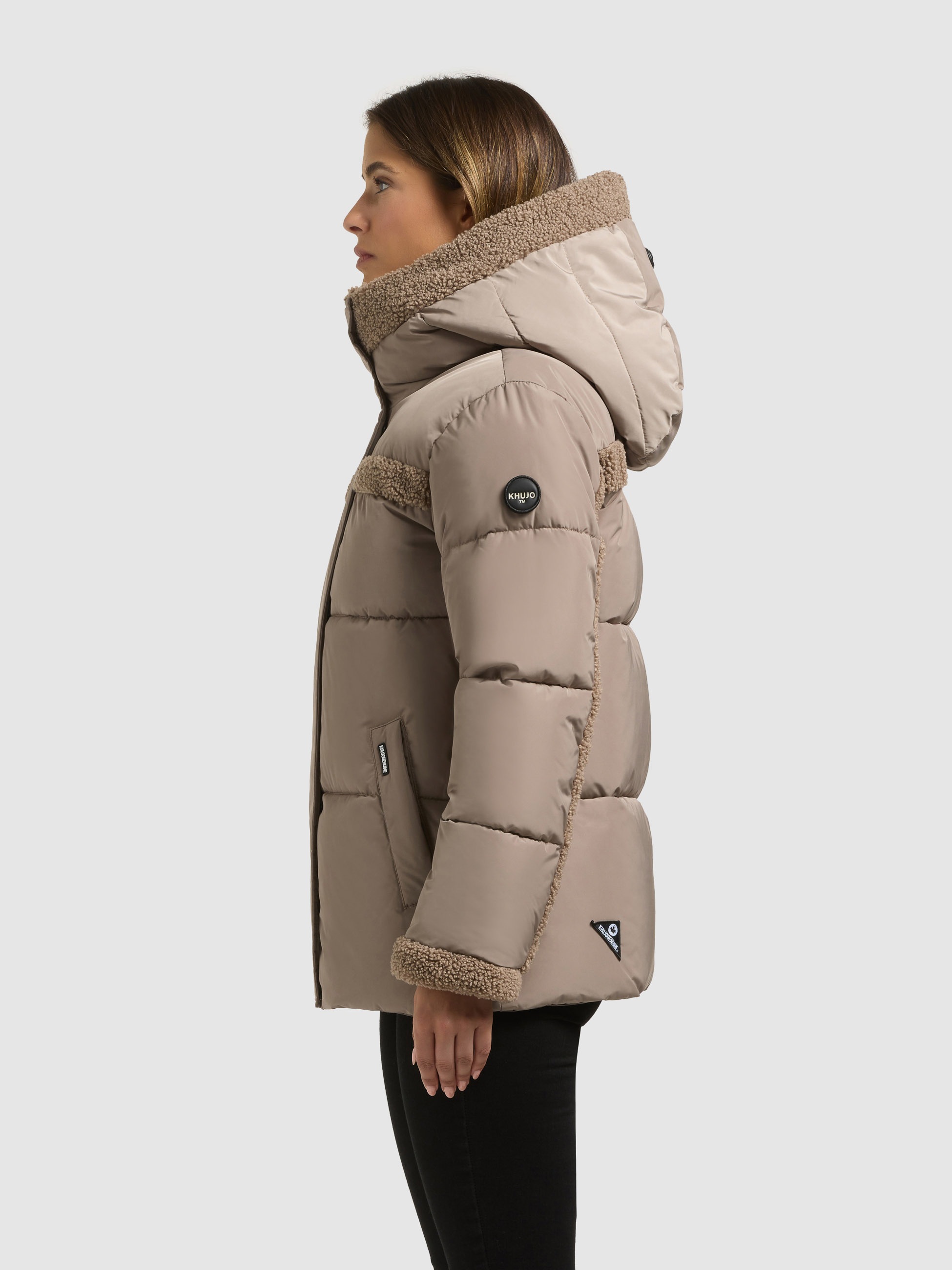 khujo Steppjacke »PRISHA - 2IN1 (EINSATZ HERAUSNEHMBAR)« mit Kapuze