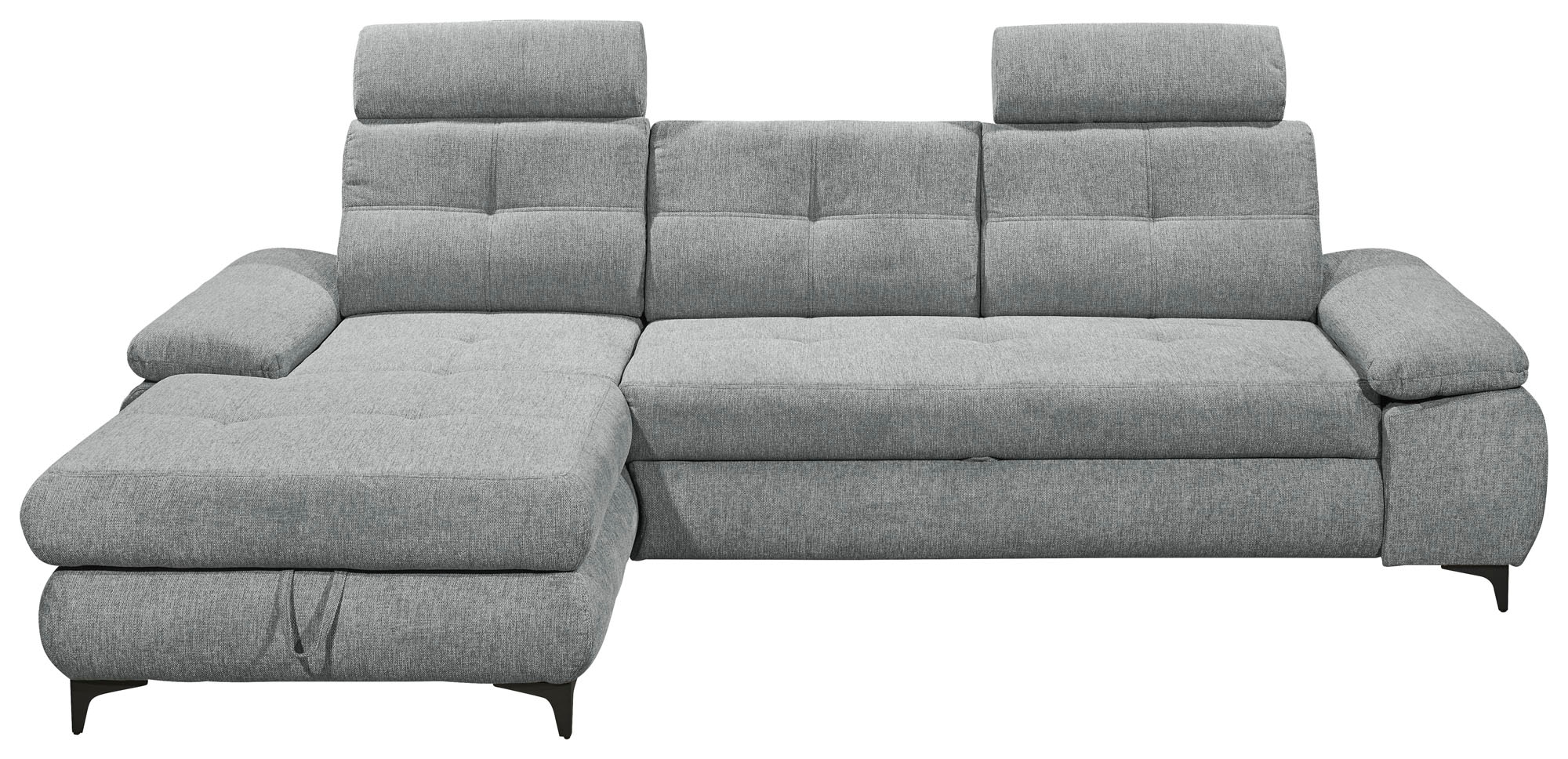 ED EXCITING DESIGN Ecksofa »Altona L-Form«, (2 St.), mit Bettfunktion, Bettkasten, Armteilverstellung & Kopfstützen