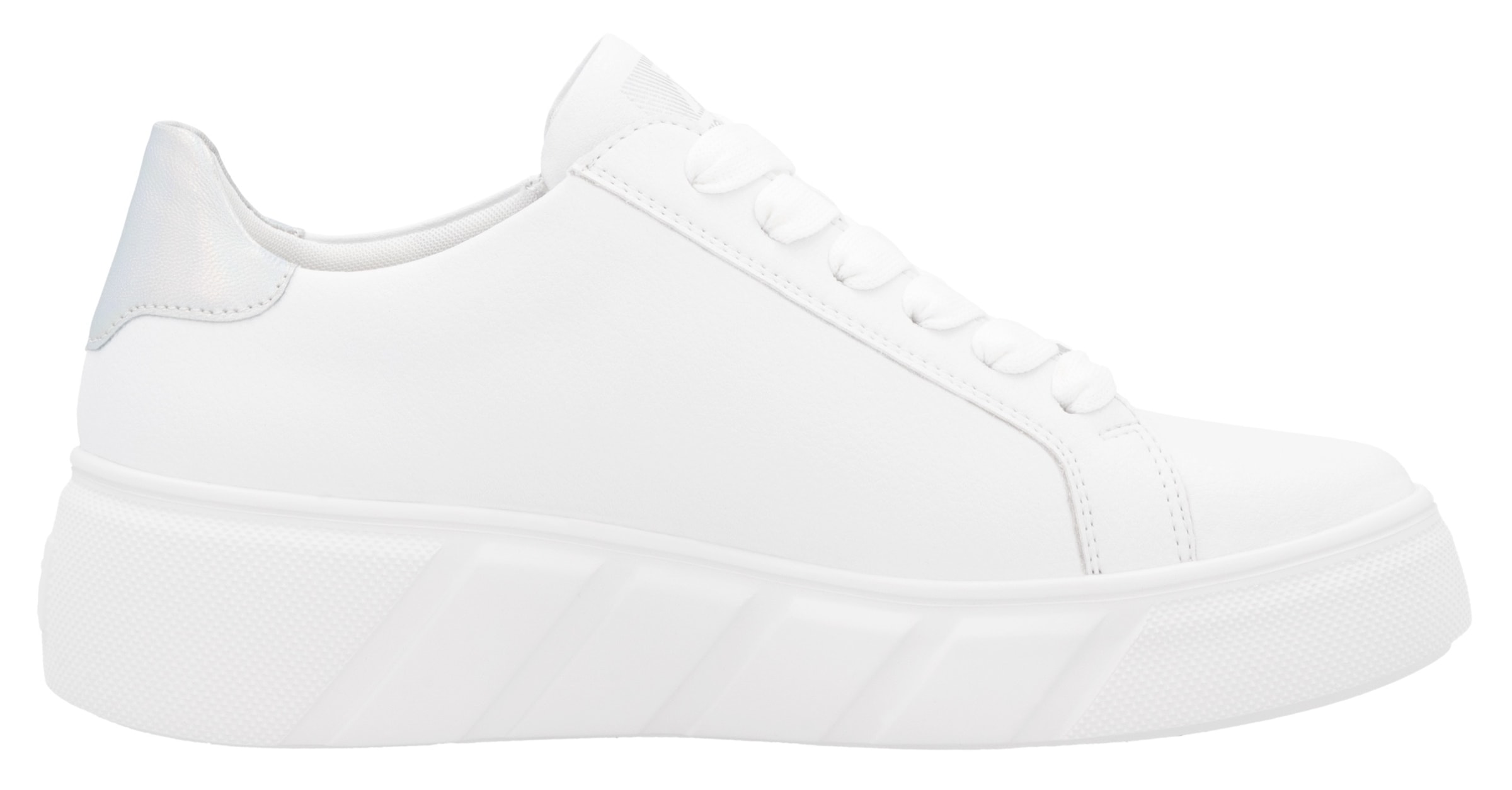 RIEKER Sport Plateausneaker, Freizeitschuh, Halbschuh, Schnürschuh mit seitlicher Perforation