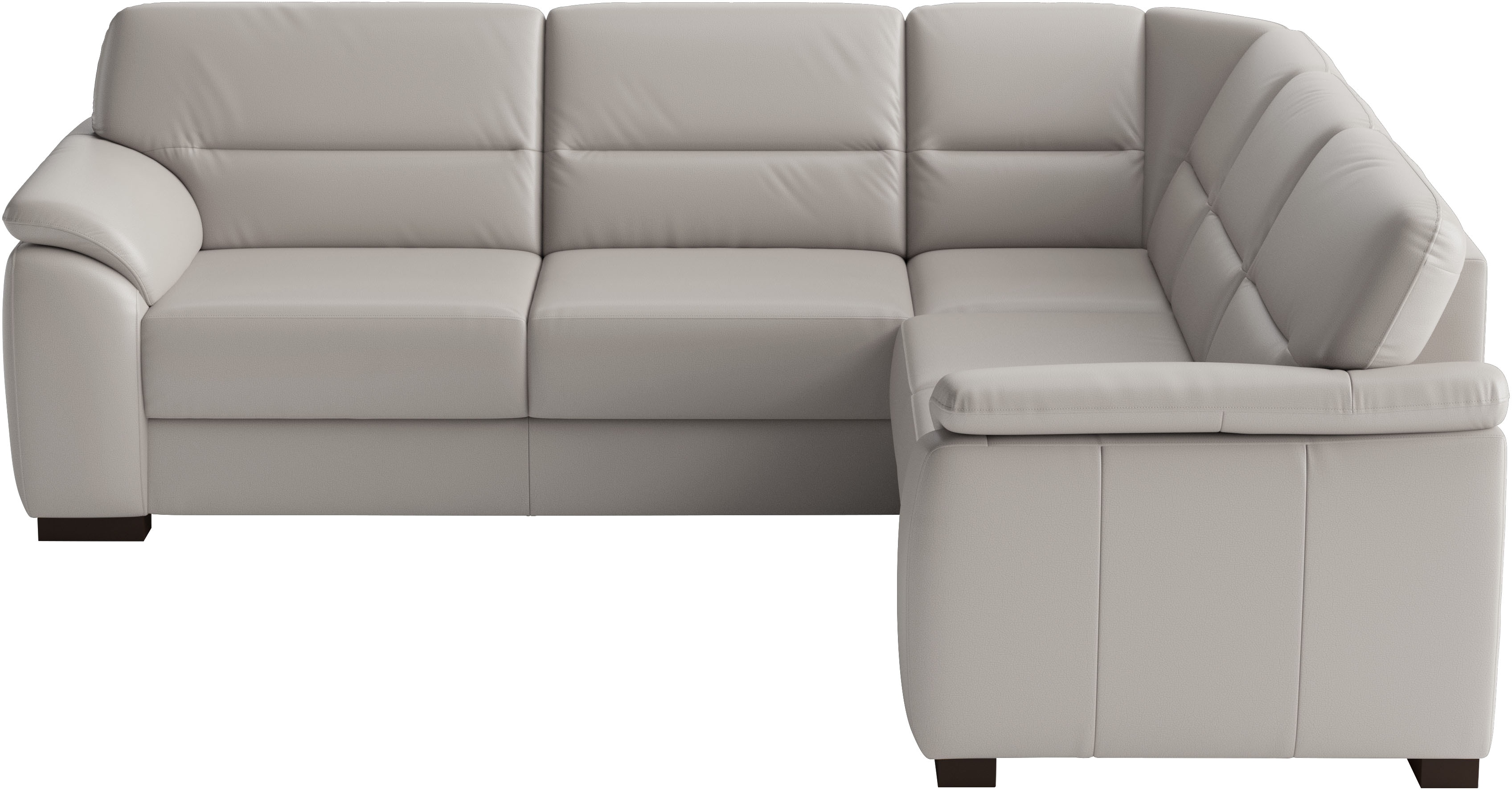 sit&more Ecksofa "Montego Leder, L-Form, B: 255cm" wahlweise mit Schlaffunktion und Schubkasten