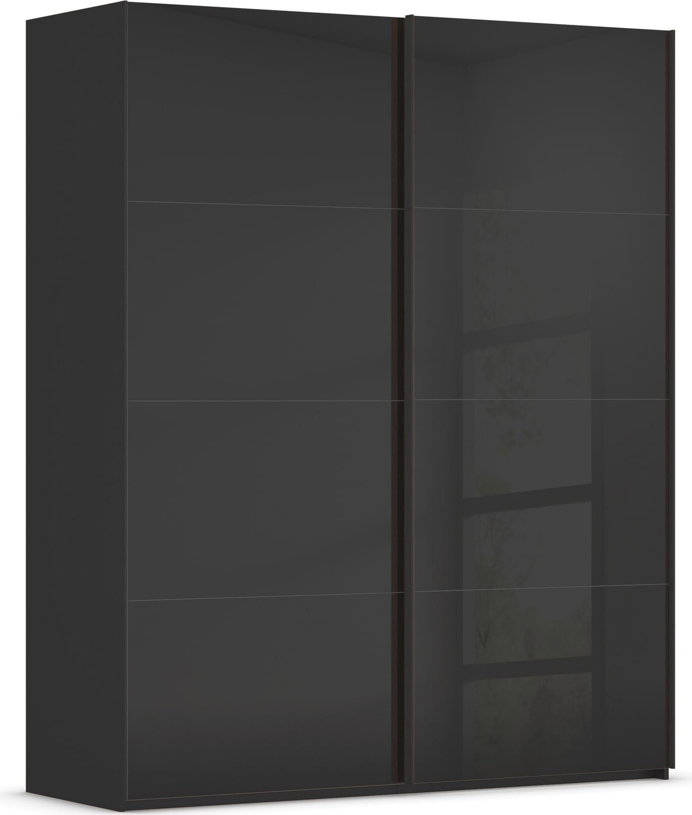 rauch Schwebetürenschrank "Kleiderschrank Schrank Garderobe Schlafzimmerschrank SCALE-FYRA" edle viergeteilte Türen mit Glas-Front viele Farben MADE IN GERMANY