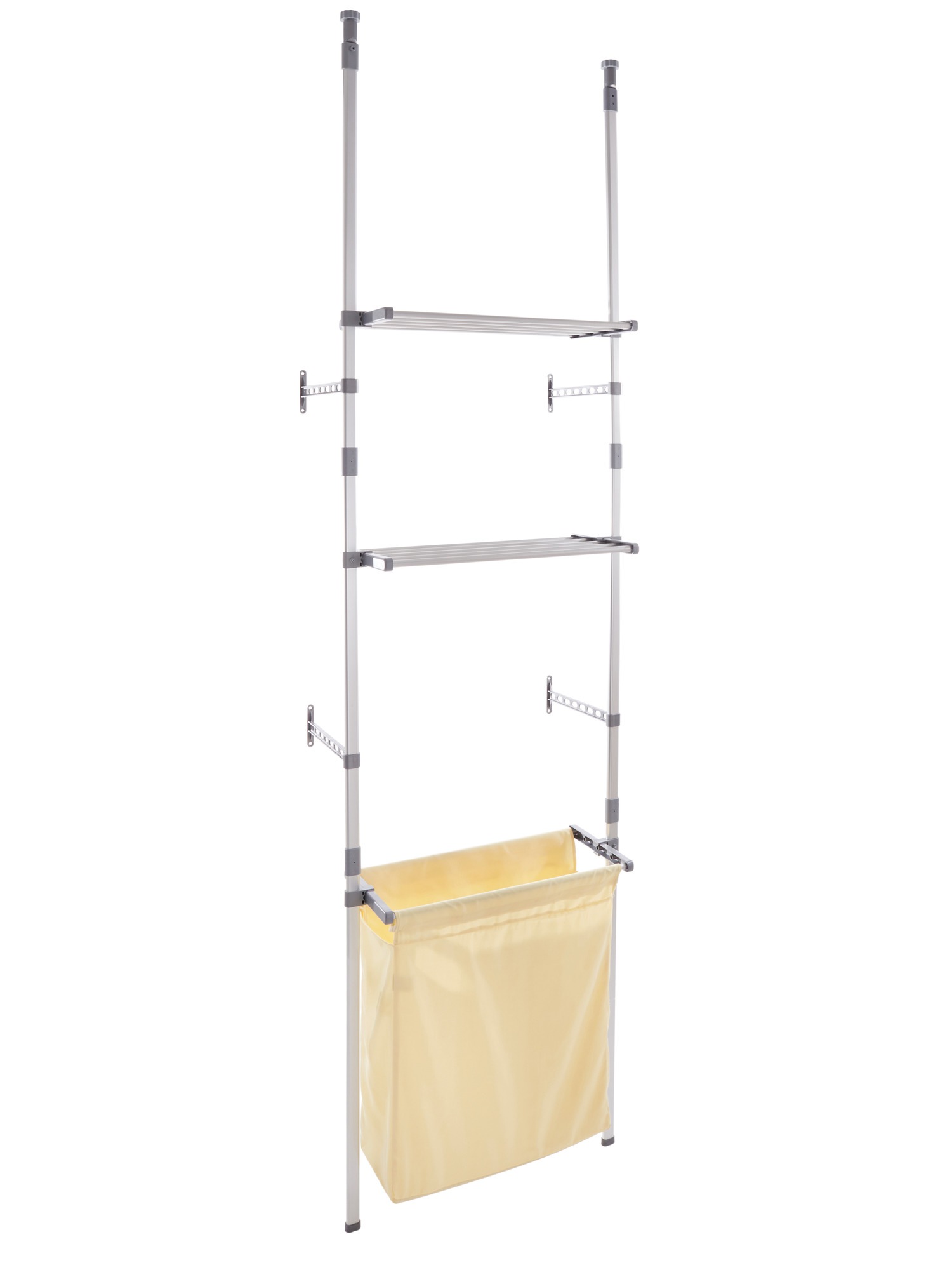 Teleskopregal mit abnehmbarem Wäschebeutel