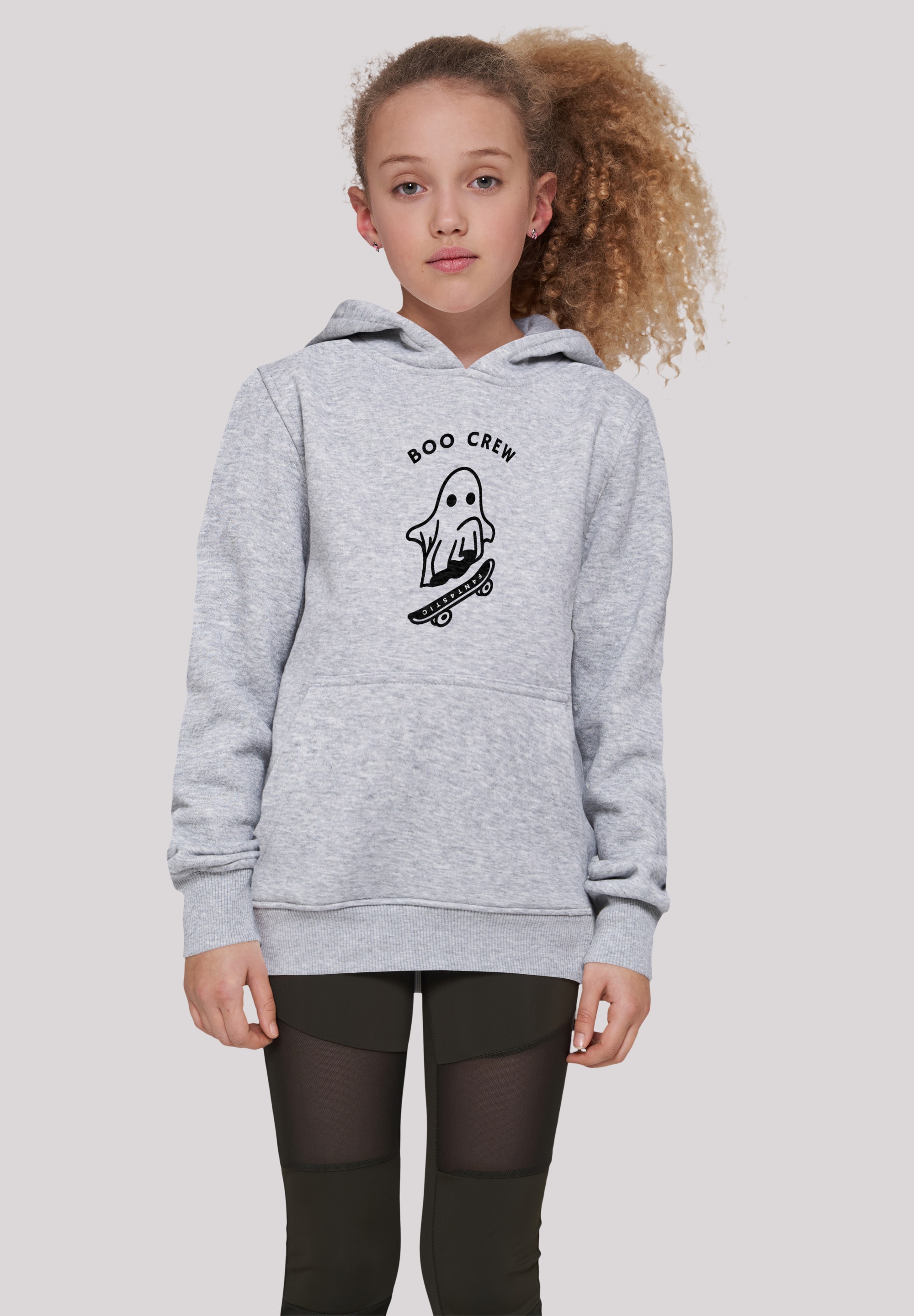 F4NT4STIC Kapuzenpullover »Boo Crew Halloween«, Print