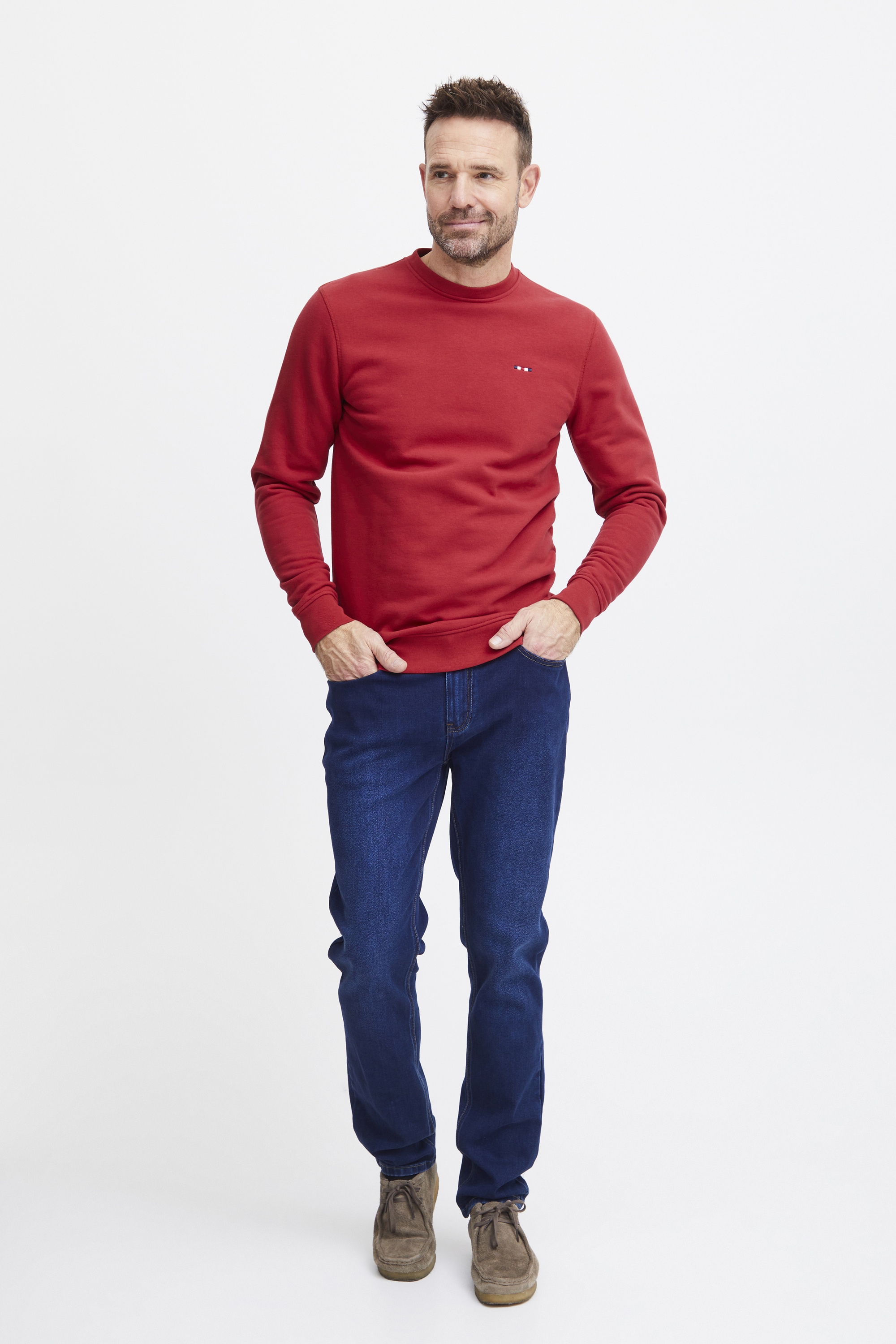 FQ1924 Rundhalspullover »Rundhalspullover FQWILLIAM crew neck logo sweat«