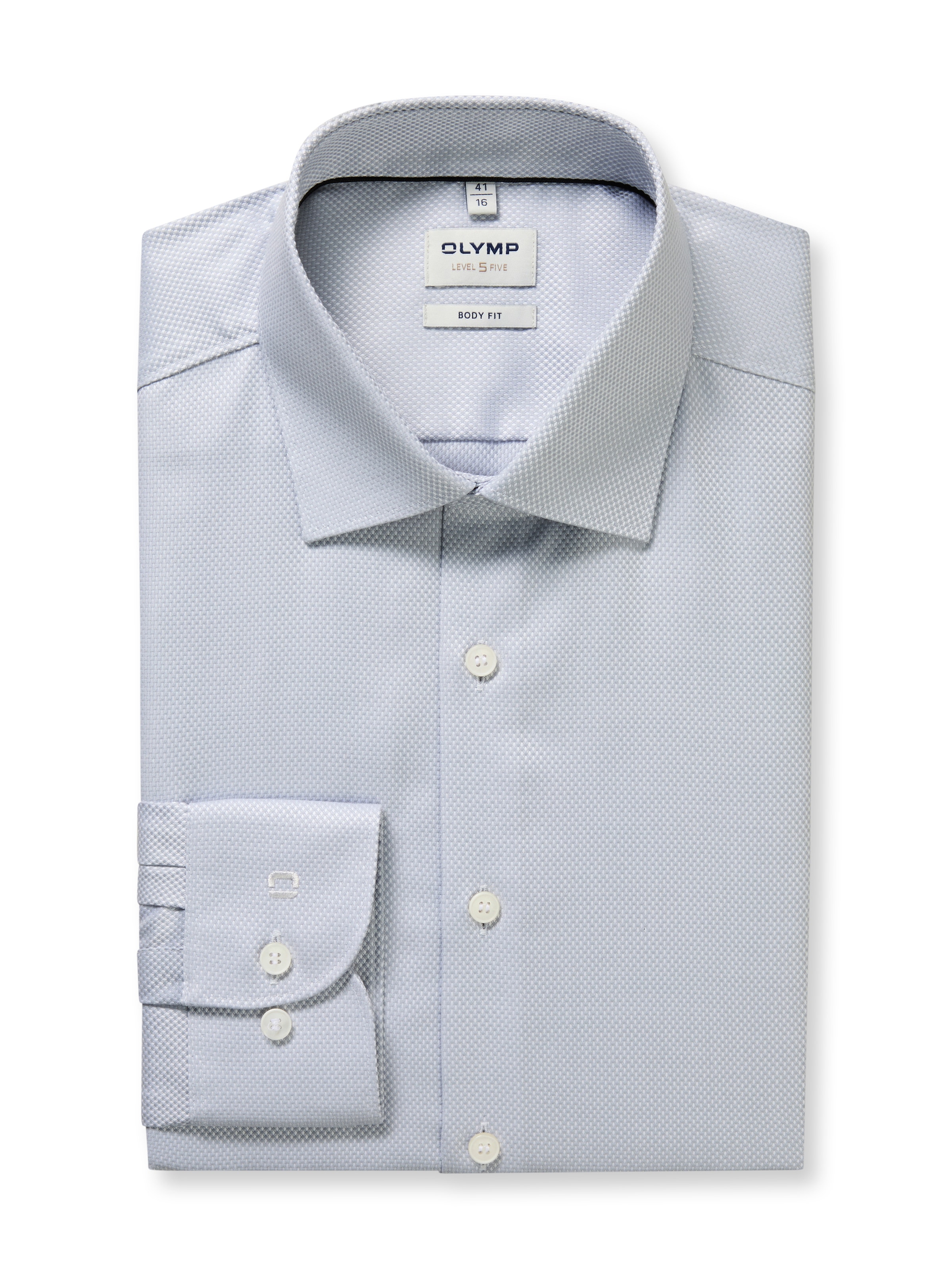 OLYMP Businesshemd »Level Five body fit« mit modischer Struktur