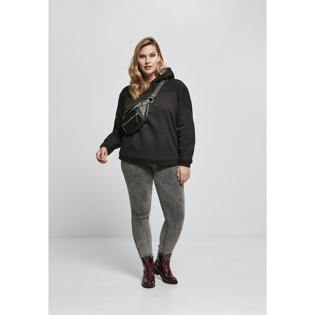 URBAN CLASSICS Kapuzenpullover »Urban Classics Damen Ladies Lace Inset Hoody«, (1 tlg.)