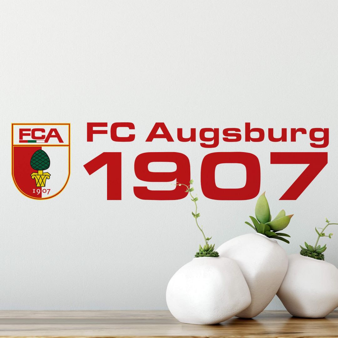 Wall-Art Wandtattoo »Fußball FC Augsburg 1907«, (1 St.), selbstklebend, entfernbar