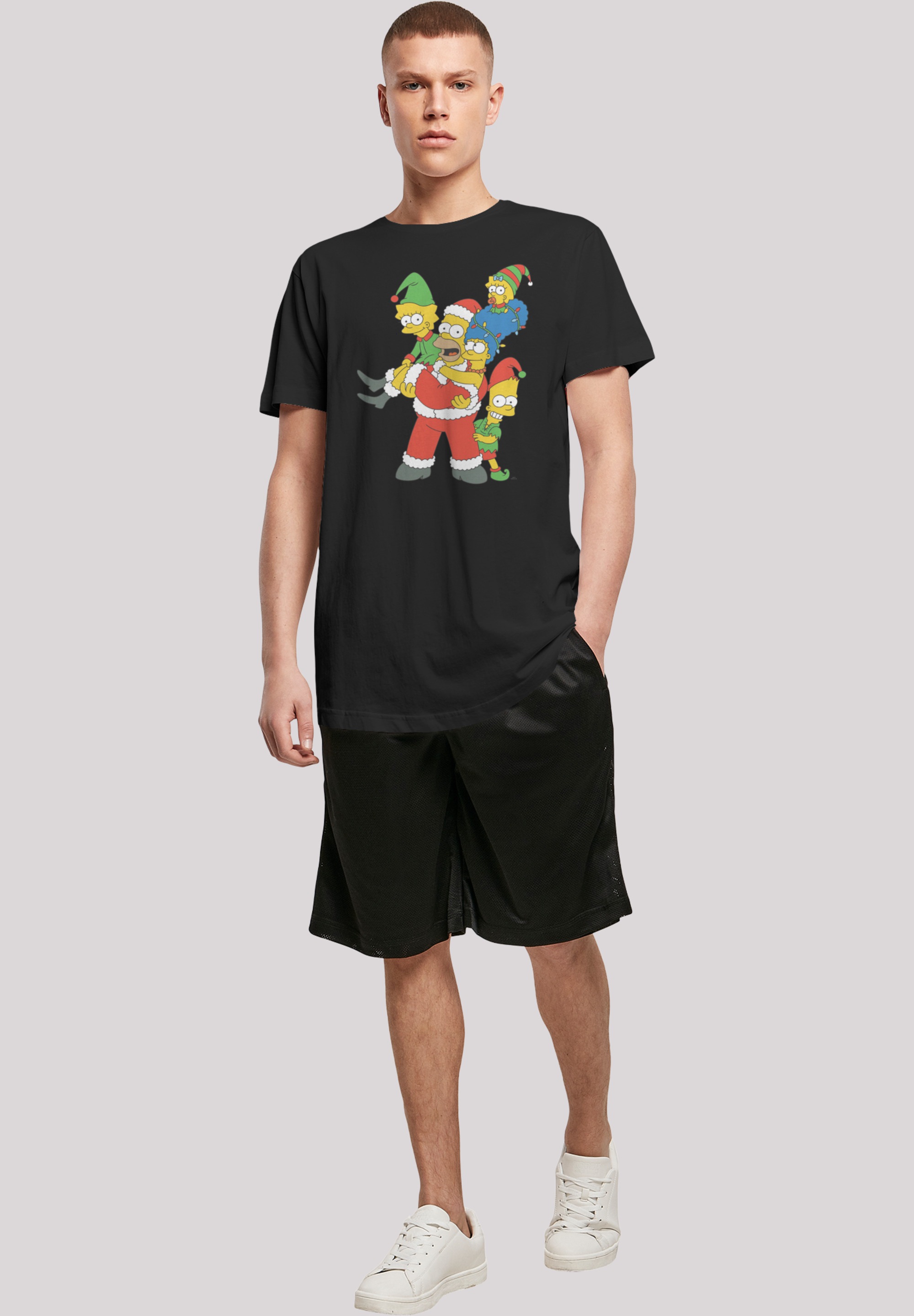 F4NT4STIC T-Shirt »The Simpsons Christmas Weihnachten Family«, Print