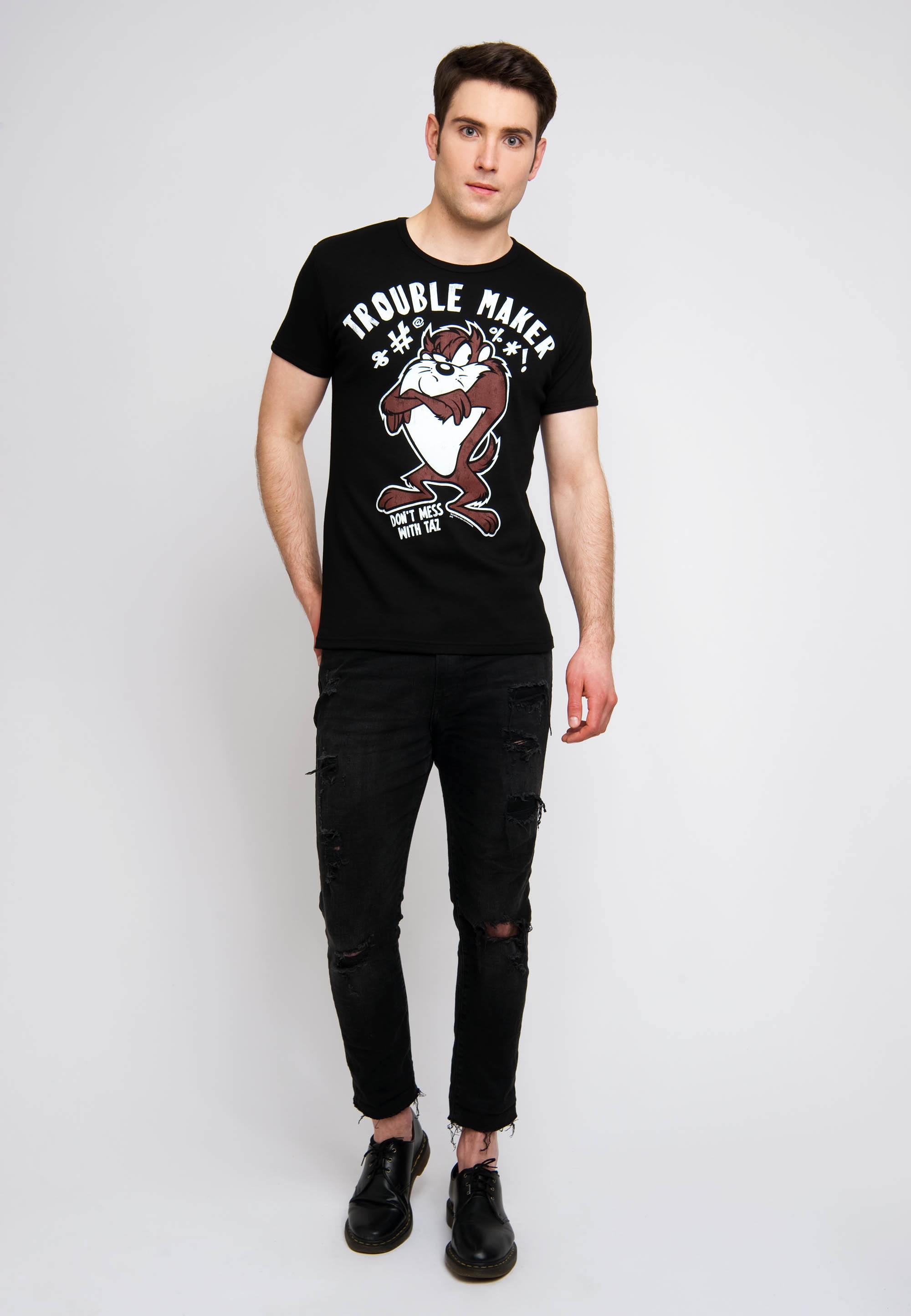 LOGOSHIRT T-Shirt »Looney Tunes - Taz - Trouble Maker«, mit tollem Taz-Print