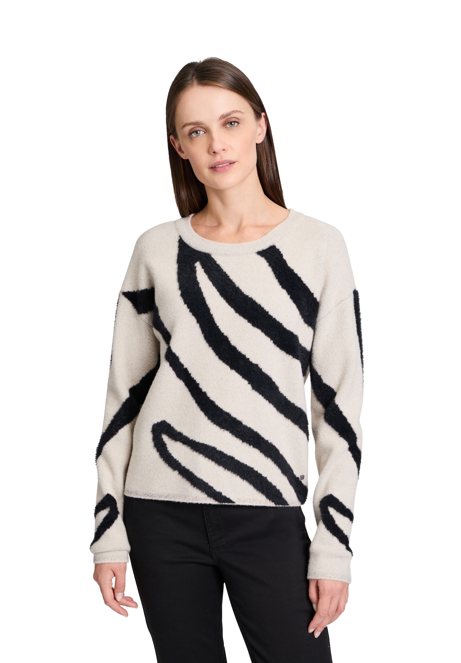 Betty&Co Strickpullover "Betty & Co Damen Strickpullover mit Jacquard" 1 St günstig online kaufen