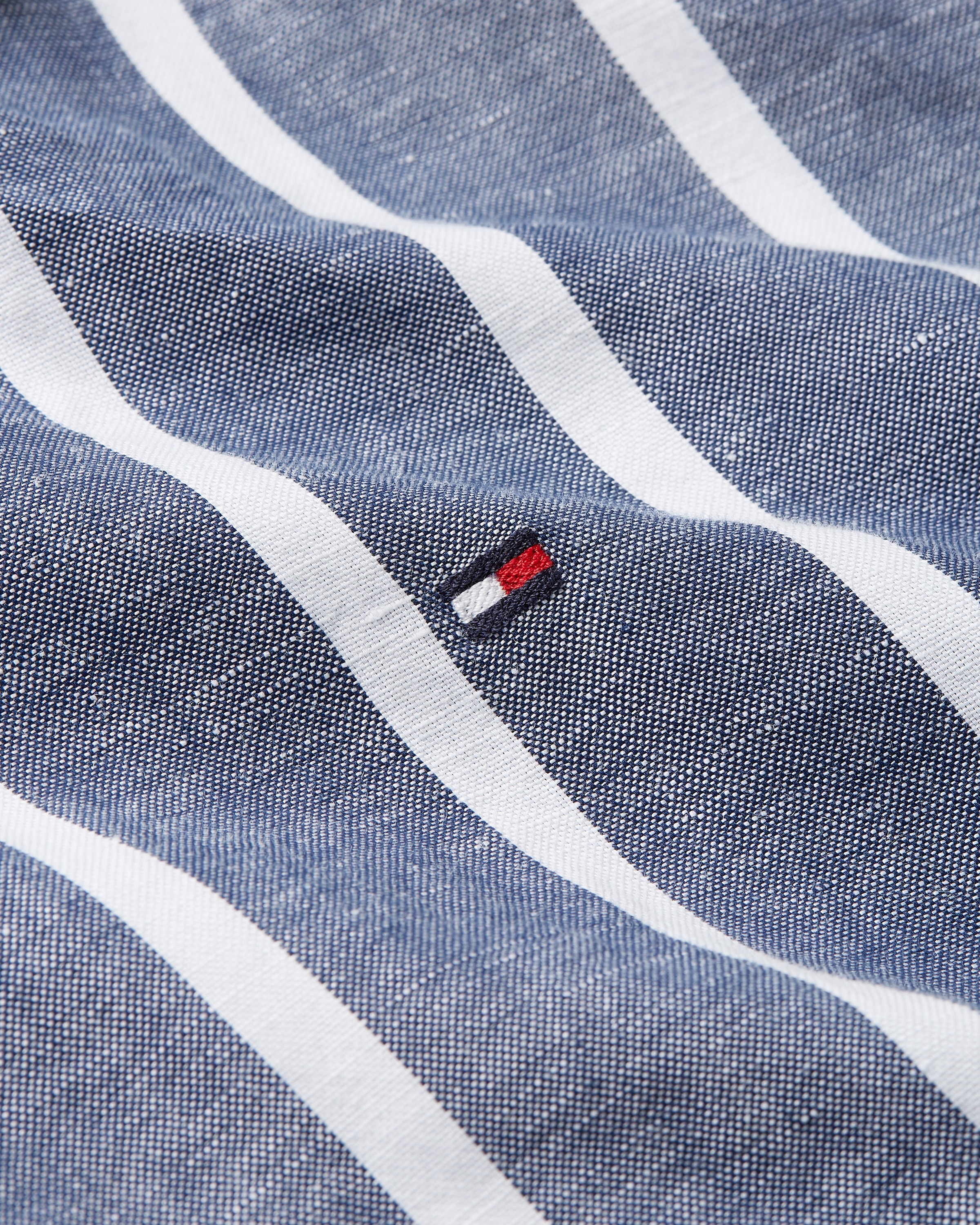 Tommy Hilfiger Kurzarmhemd »LINEN BLEND STRIPED SS RF SHIRT«