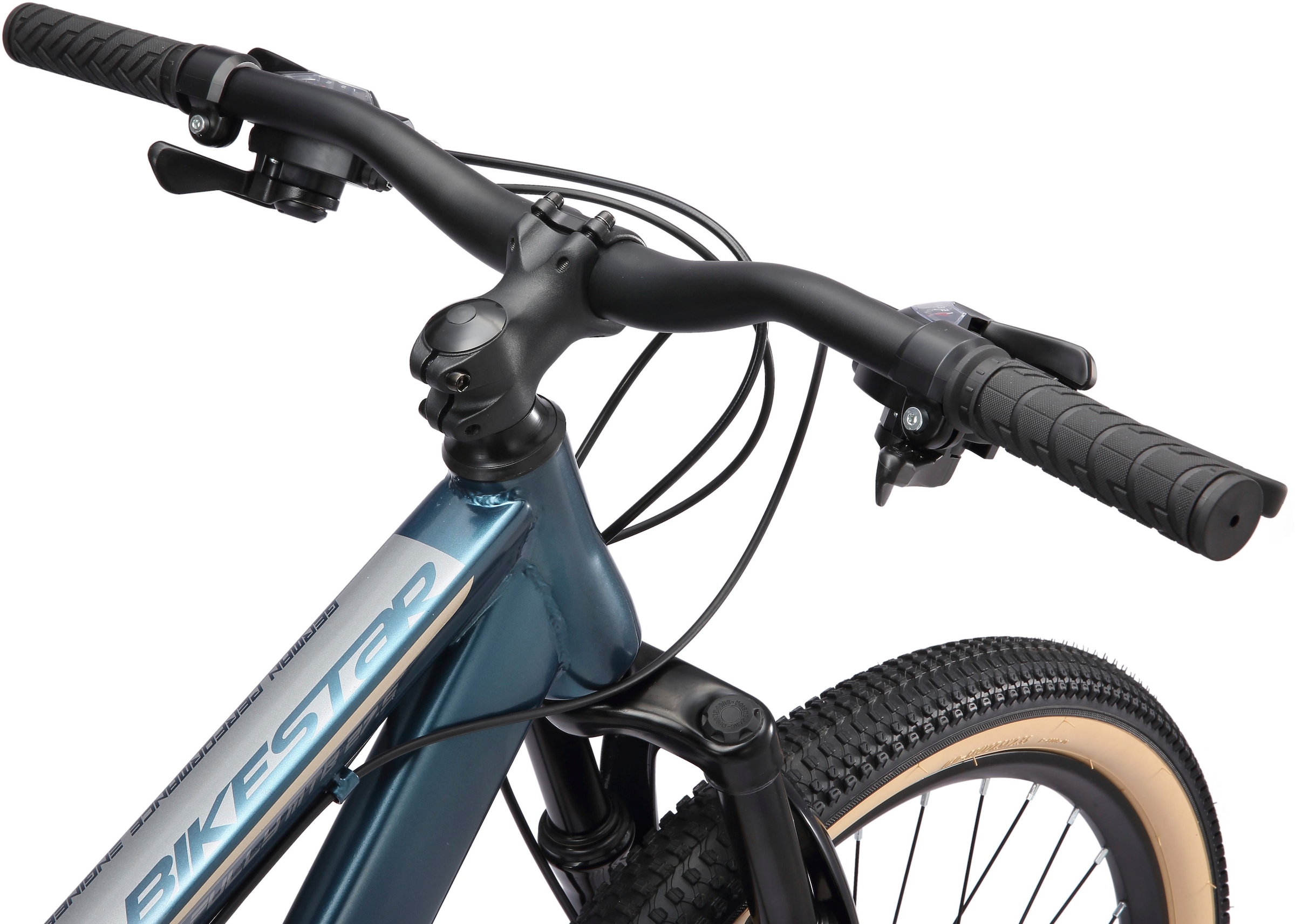 Bikestar Mountainbike, 21 Gang, Shimano, RD-TY300 Schaltwerk, Kettenschaltung, für Damen und Herren, Kettenschaltung