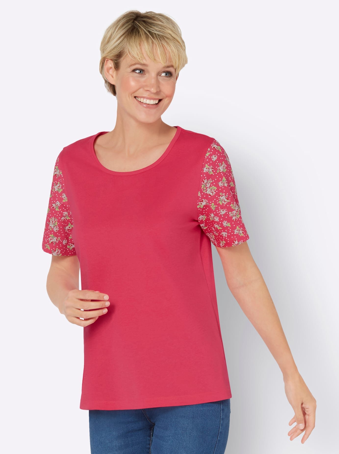 Classic Basics Rundhalsshirt "V-Shirt" 1 Stk. tlg. günstig online kaufen