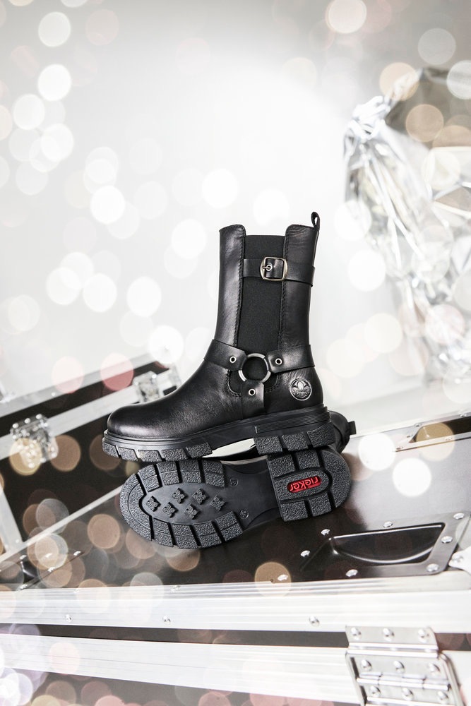 Rieker Chelseaboots, Bikerboots, Schlupfstiefelette mit Innenreißverschluss
