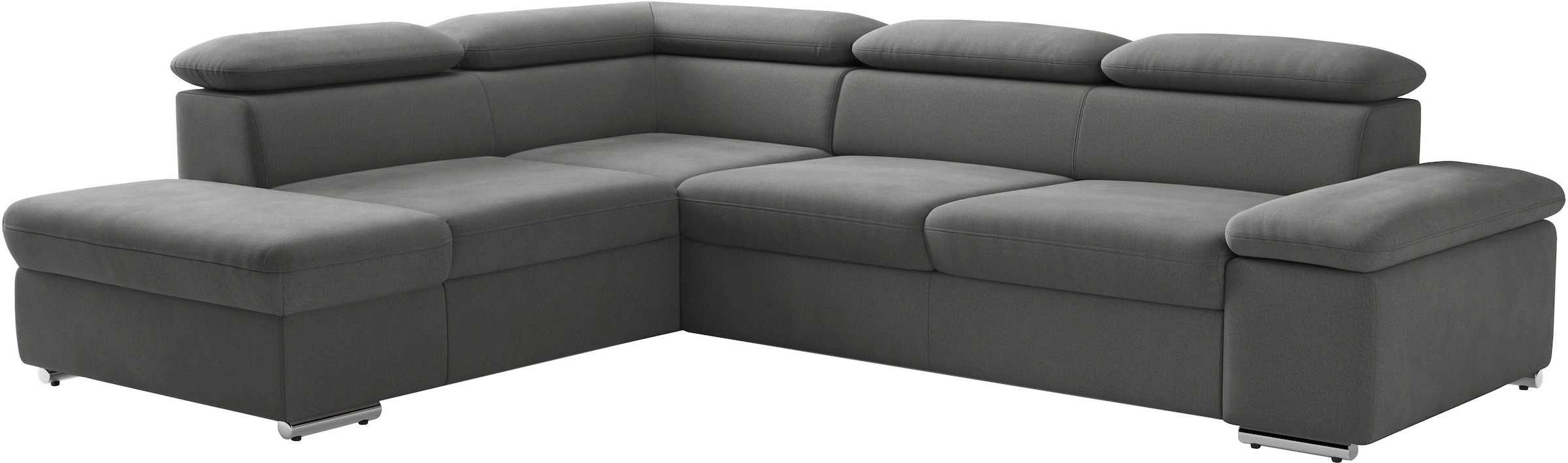 sit&more Ecksofa »Valantine L-Form, B: 272 cm« mit Arm- & Kopfteilverstellung, optional mit Bettfunktion