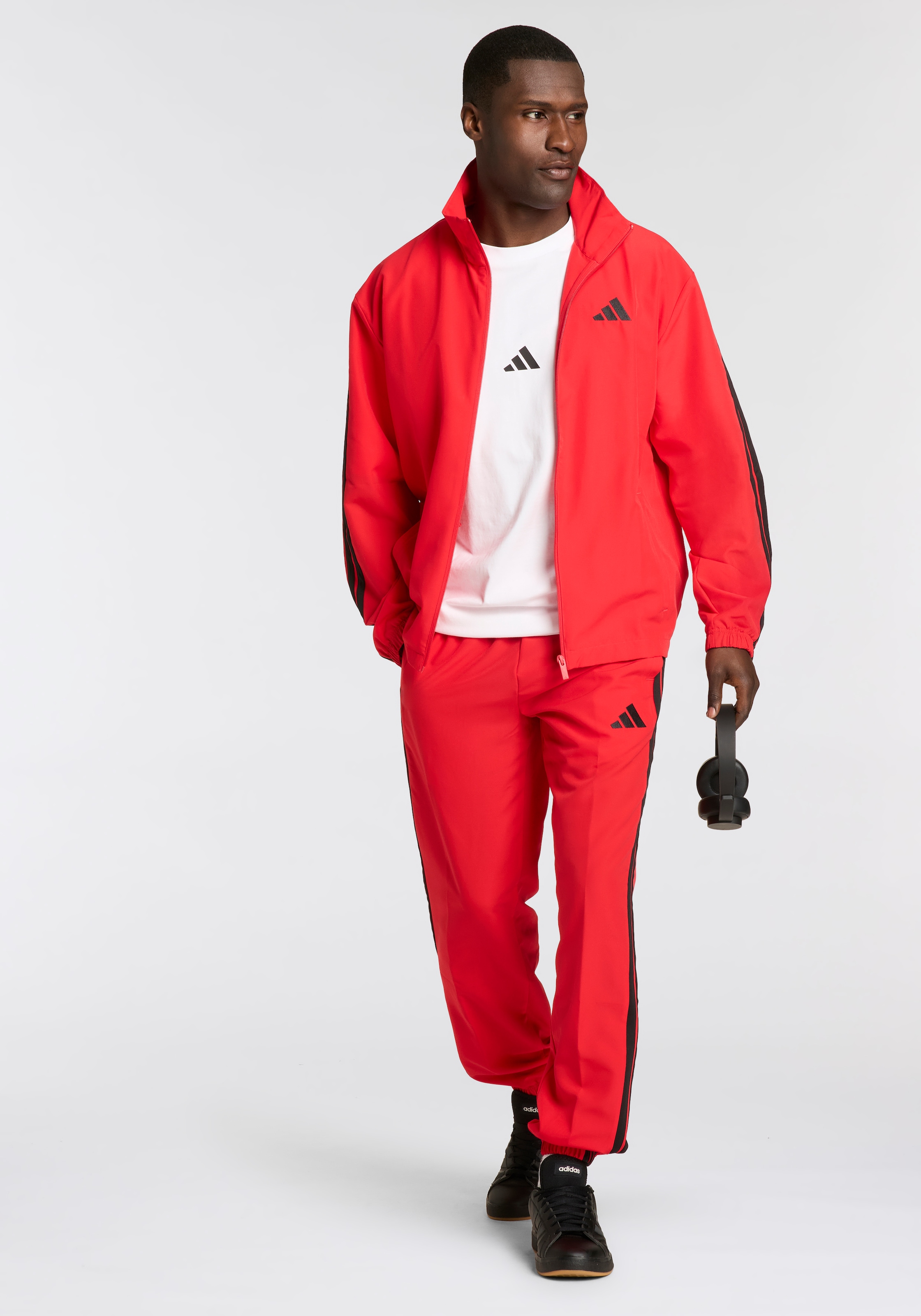 adidas Sportswear Trainingsanzug »M 3S WV TT TS«, (2 tlg.), drei Streifen Woven Tracksuit