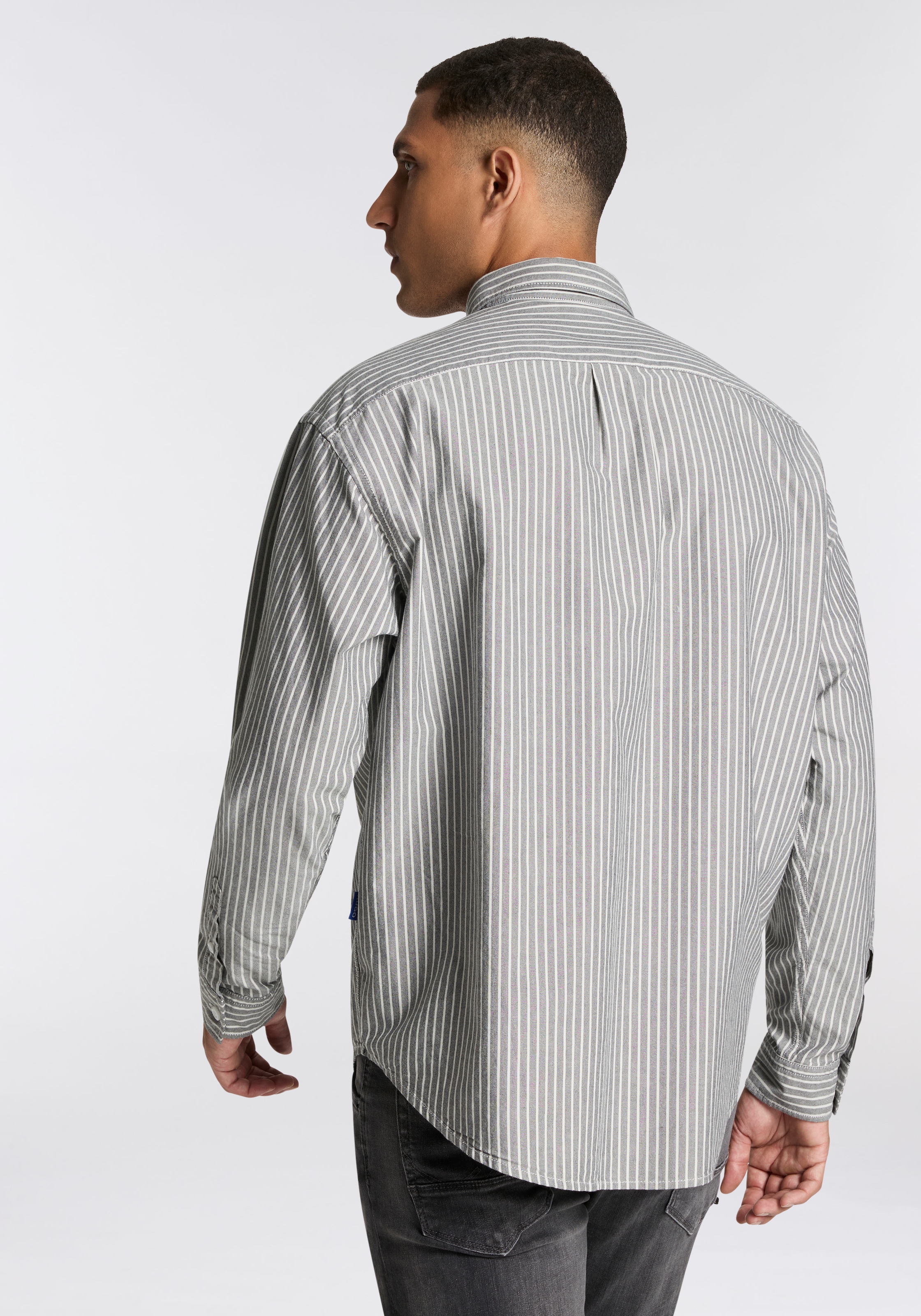 HUGO Blue Langarmhemd »Ebill«, oversize