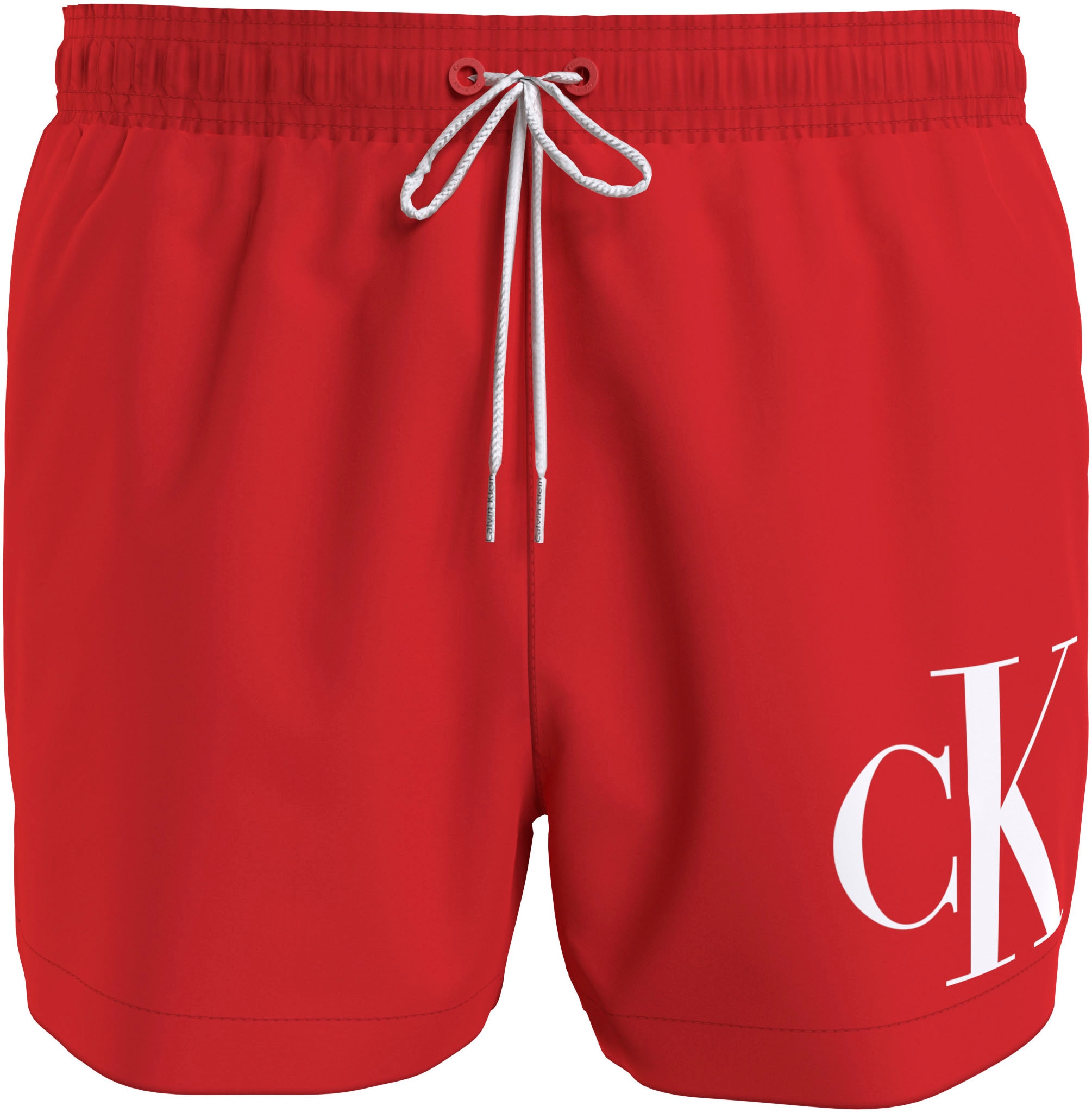 Calvin Klein Swimwear Badeshorts »SHORT DRAWSTRING«, mit großem Logo-Print auf dem Bein