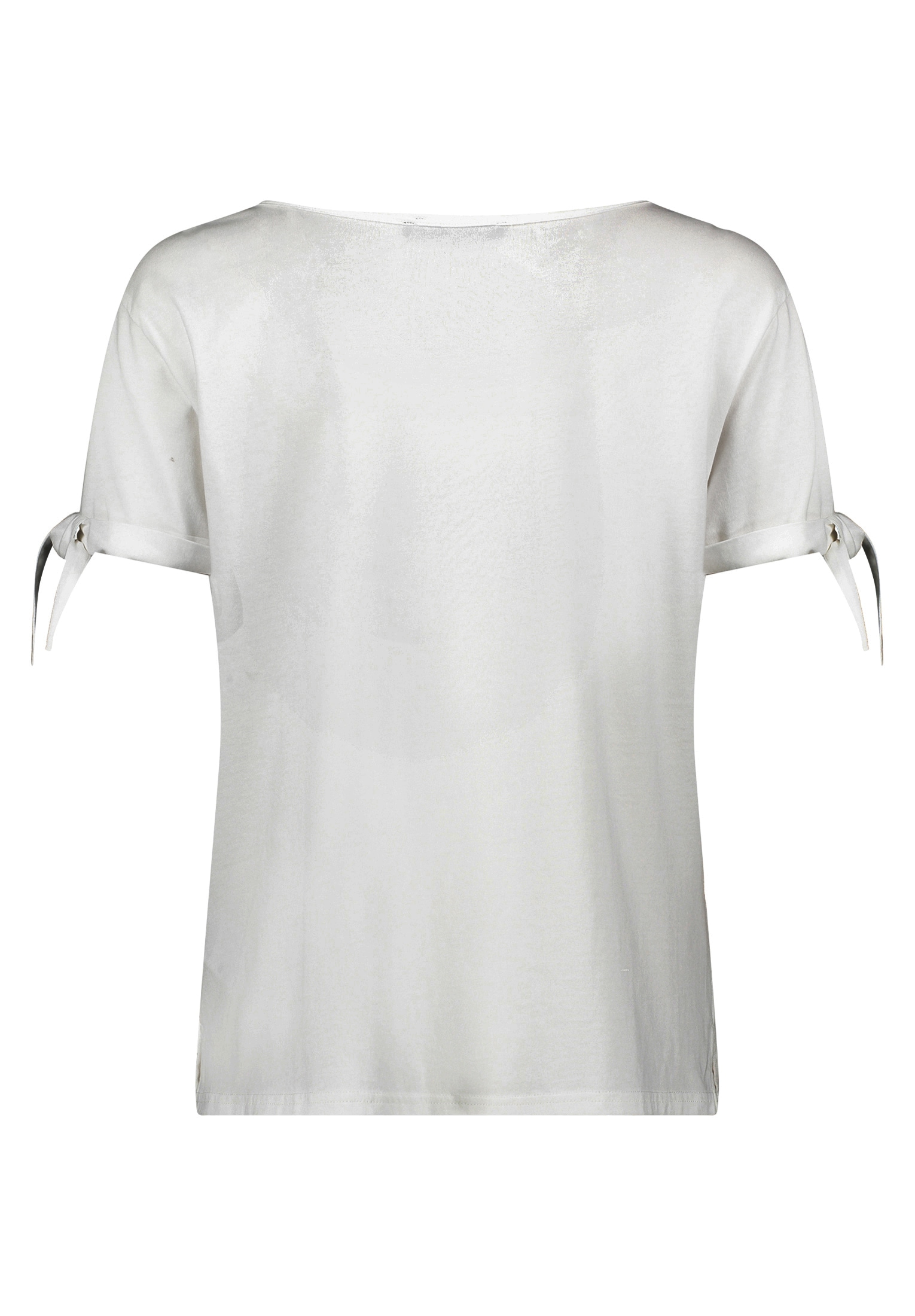 Betty Barclay Kurzarmshirt »Betty Barclay Blusenshirt mit Schleifenknoten«, (1 tlg.), Materialmix