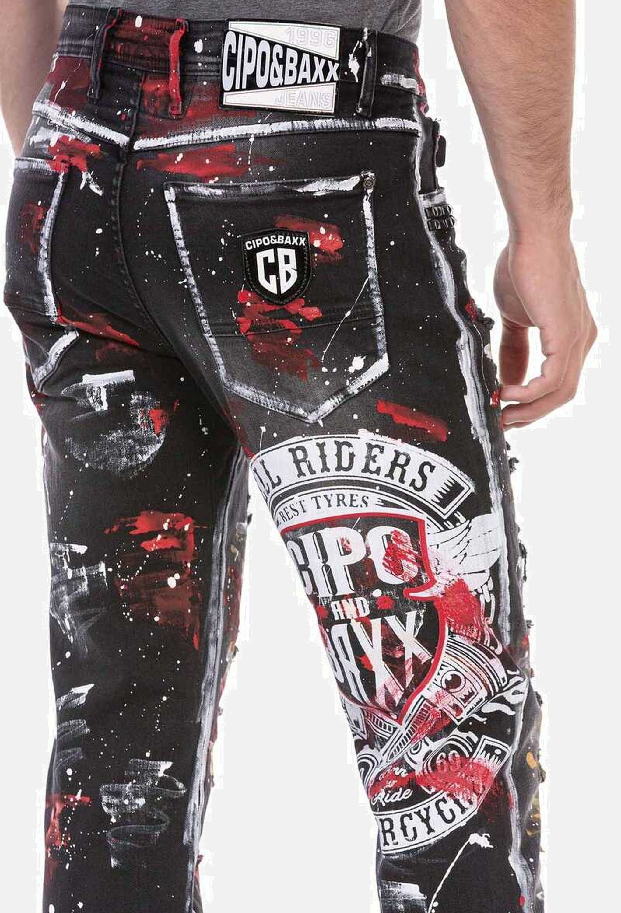 Cipo & Baxx 5-Pocket-Jeans »Cipo & Baxx Jeans« im coolen Streetstyle, CD715