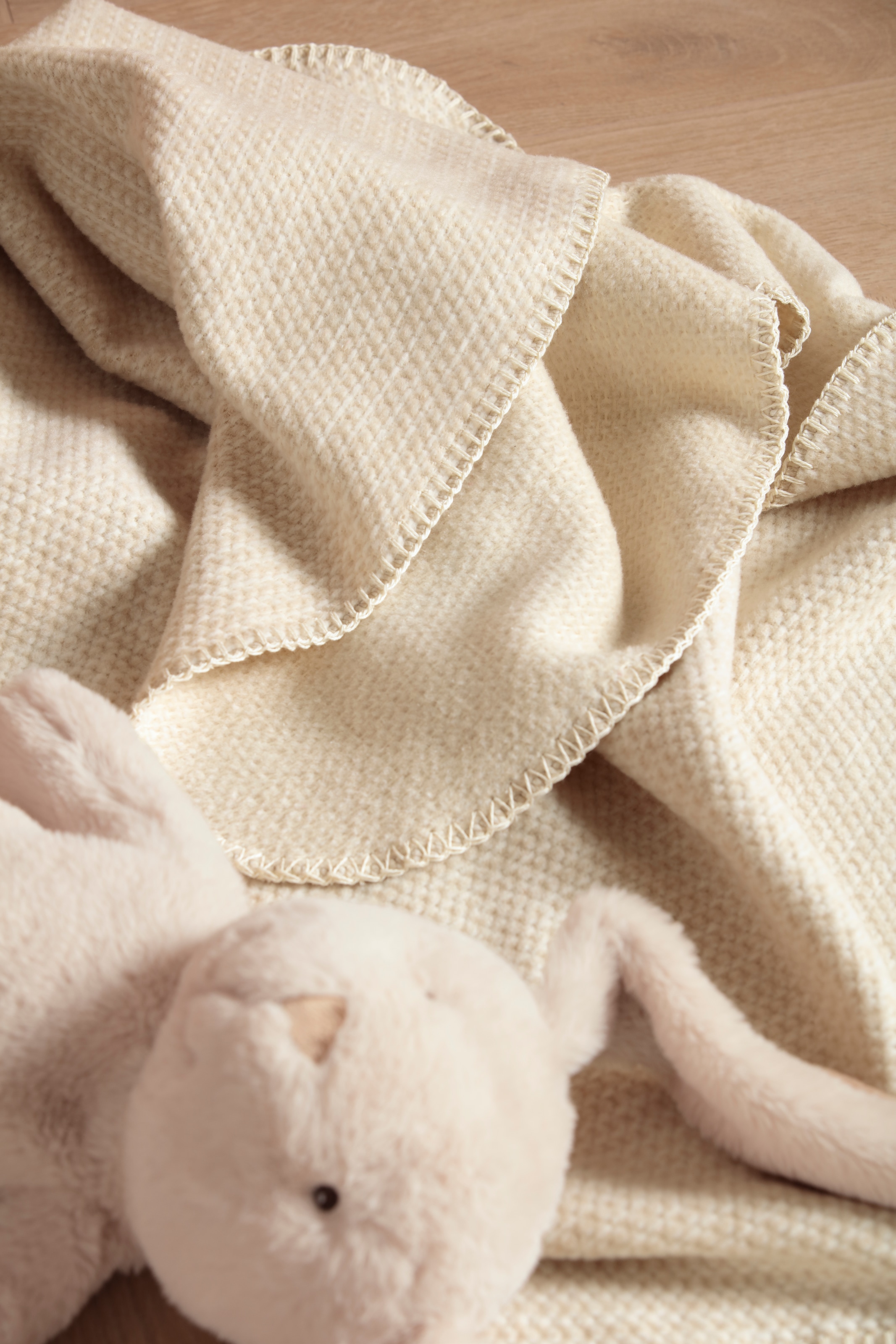 Biederlack Babydecke »Babydecke Cotton« 75 x 100, mit Zierstich