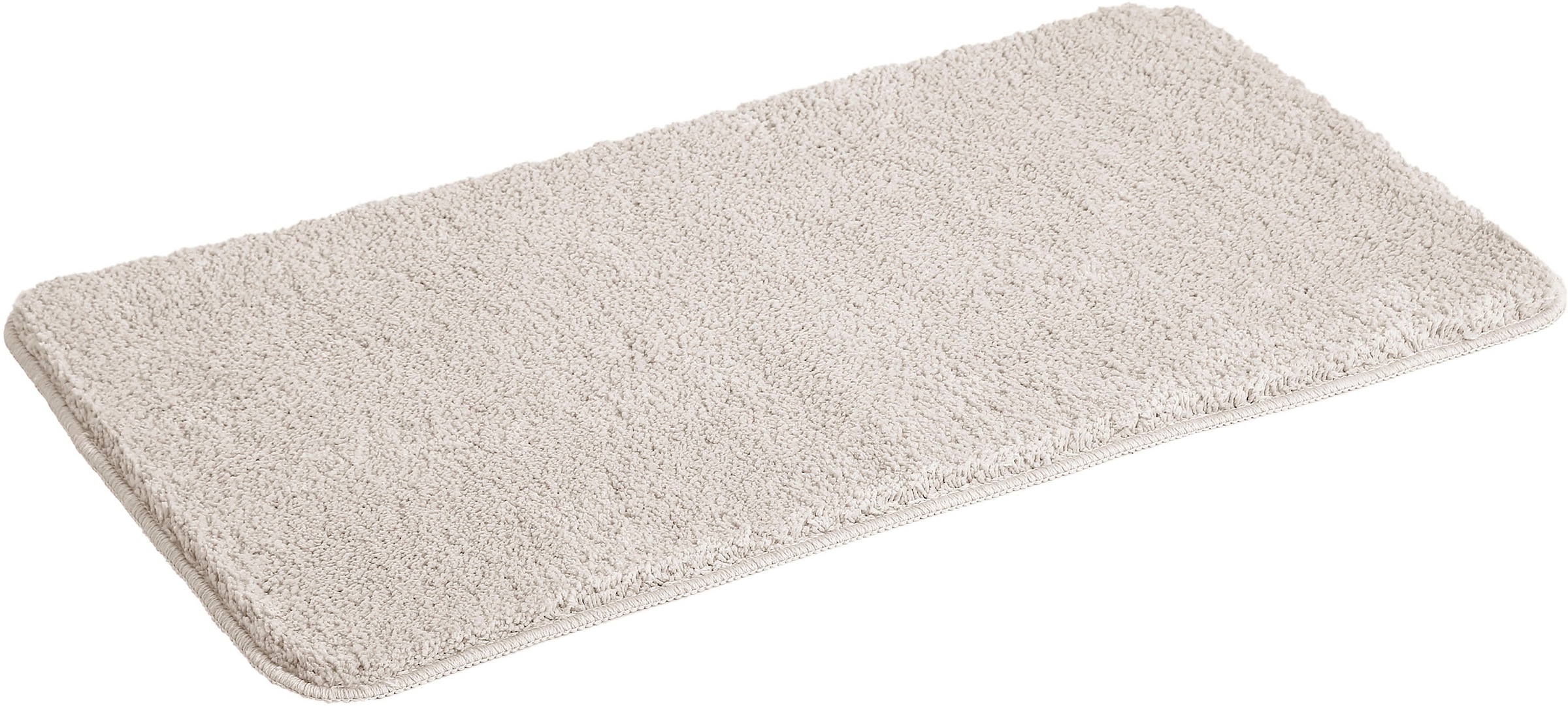 my home Badematte »Inga, Badezimmer Teppich, Badvorleger«, rutschhemmend beschichtet, schnell trocknend-strapazierfähig-fußbodenheizungsgeeignet, Badteppich, unifarben, weich, als halbrund und rechteckig erhältlich