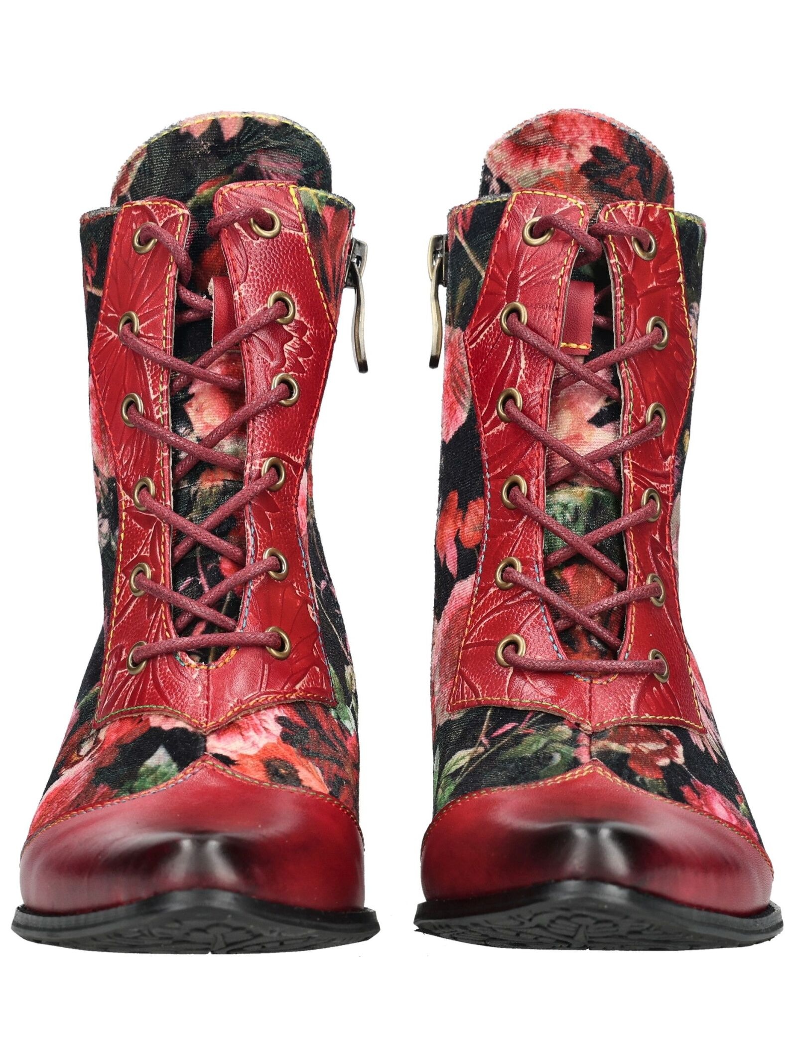 LAURA VITA Schnürstiefelette »LAURA VITA Stiefelette Leder/Textil«