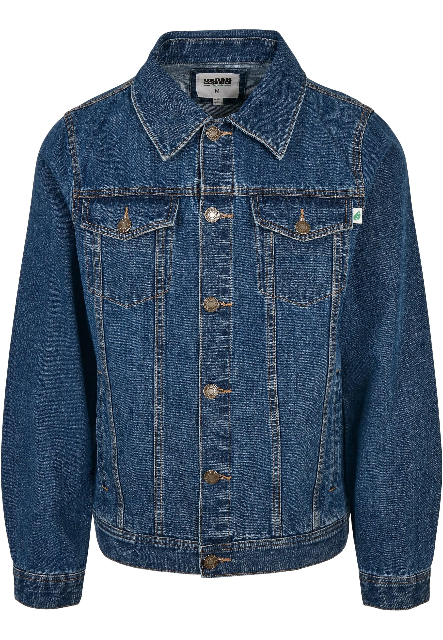 URBAN CLASSICS Jeansjacke »Urban Classics Herren Organic Basic Denim Jacket«, (1 St.), ohne Kapuze