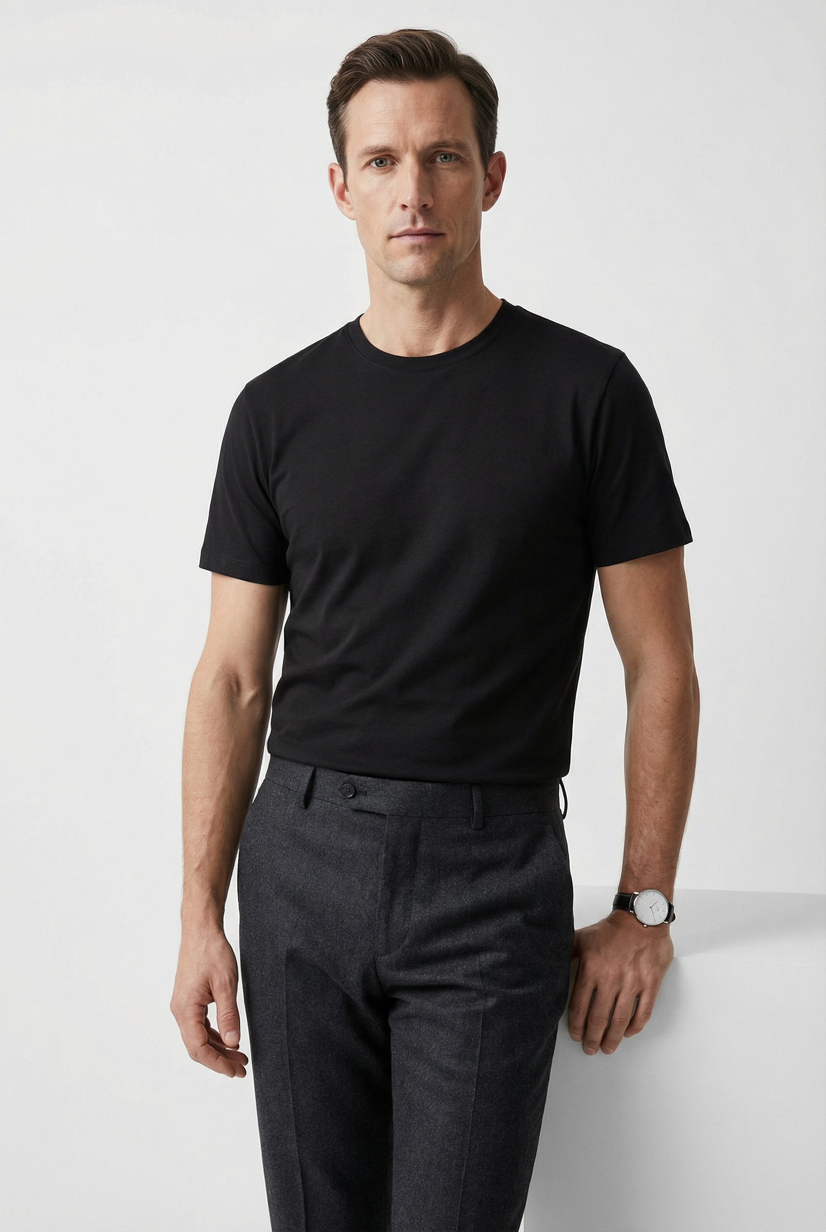 HUGO Blue T-Shirt »BLUE Naolo« Packung, 2 Stk. mit Markenlabel am Saum