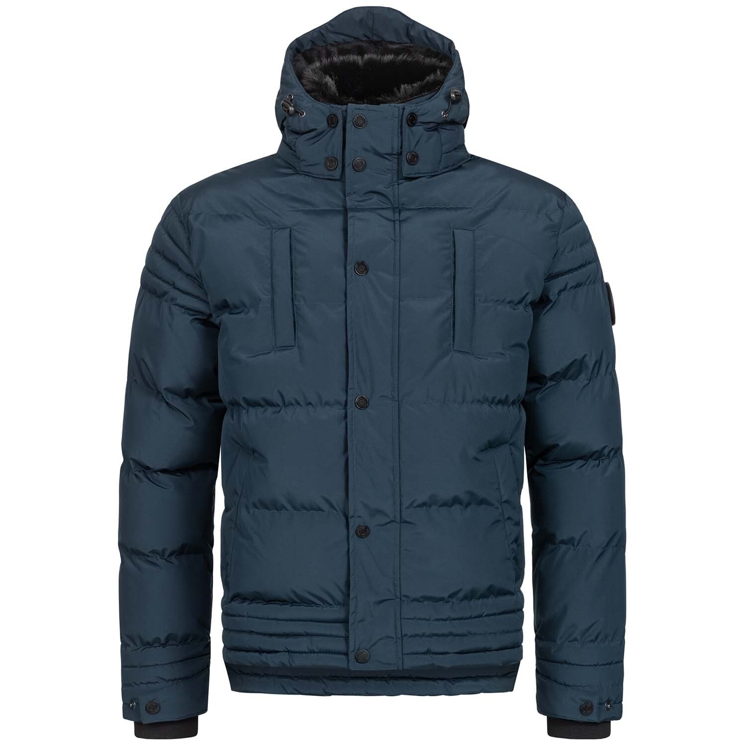 Alessandro Salvarini Winterjacke »ASFabiano«, mit warmem Teddyfell und abnehmbarer Kapuze