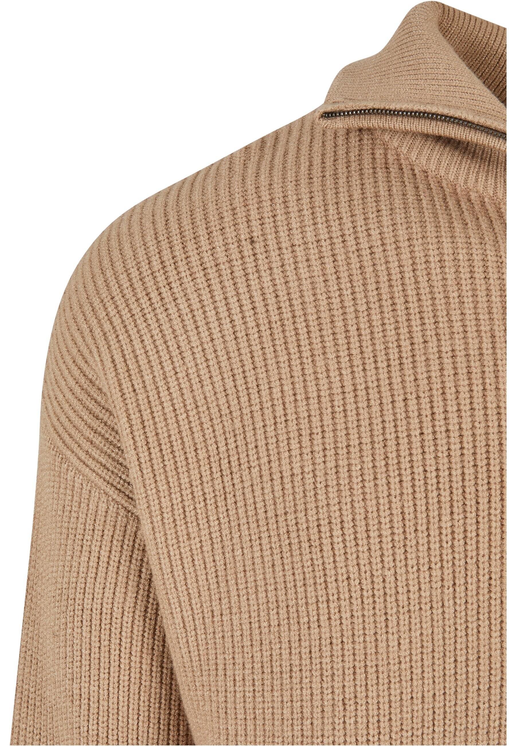 URBAN CLASSICS Sweater »Urban Classics Herren Oversized Knitted Troyer« 1 Stk. tlg.