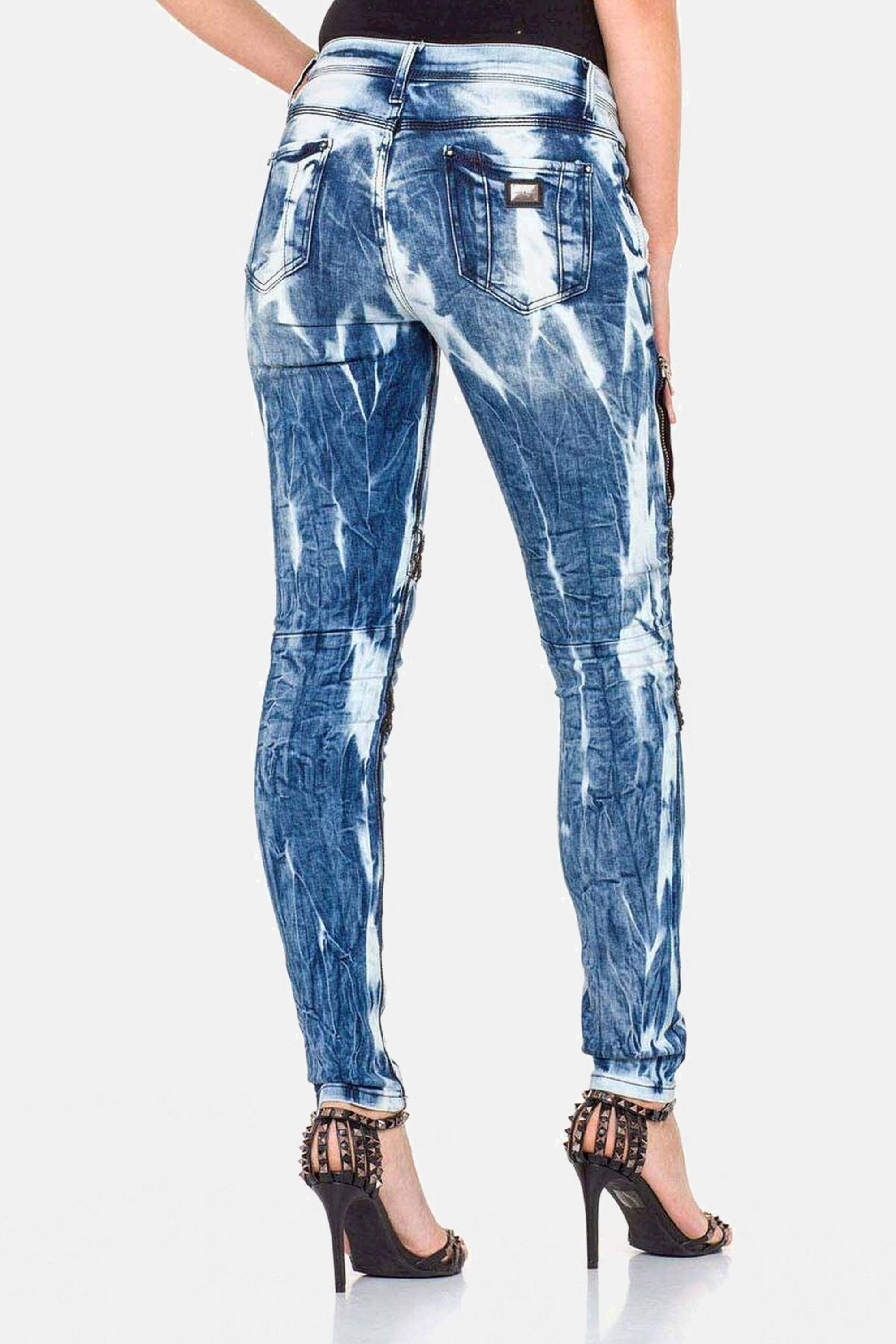 Cipo & Baxx Slim-fit-Jeans »Jeans«, mit Ziersteinen, WD-368