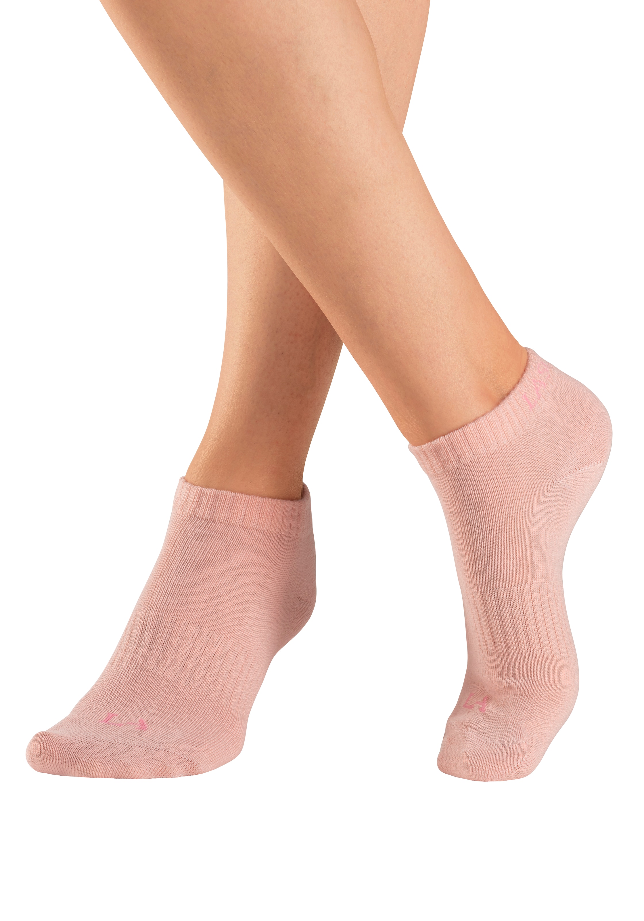 LASCANA ACTIVE Sneakersocken, (Packung, 6 Paar), mit eingestricktem Marken Logo