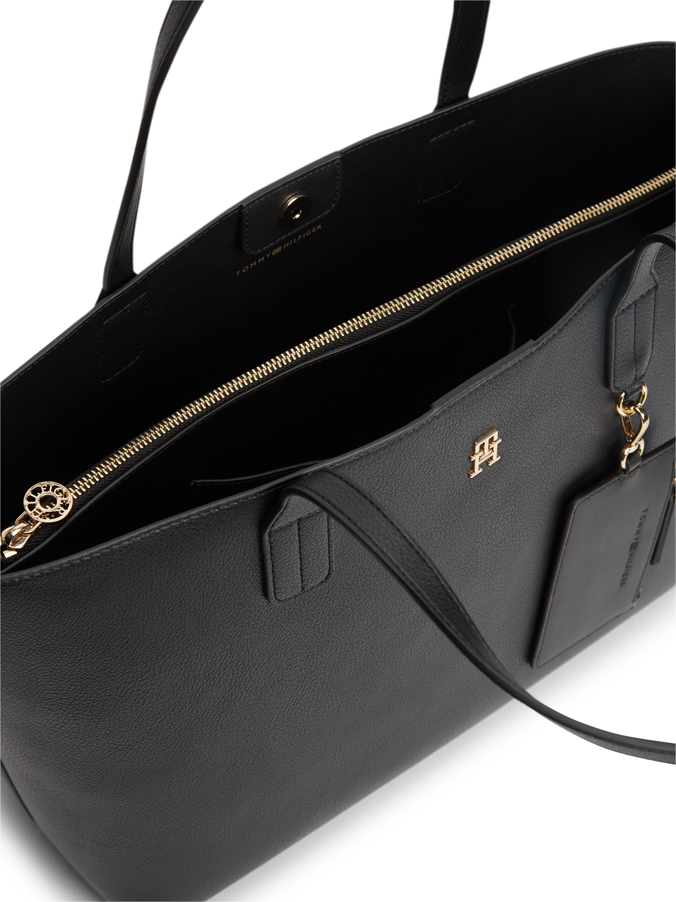 Tommy Hilfiger Tragetasche »TH ICON TOTE« Damen Handtasche, Shopper mit doppeltem Henkel