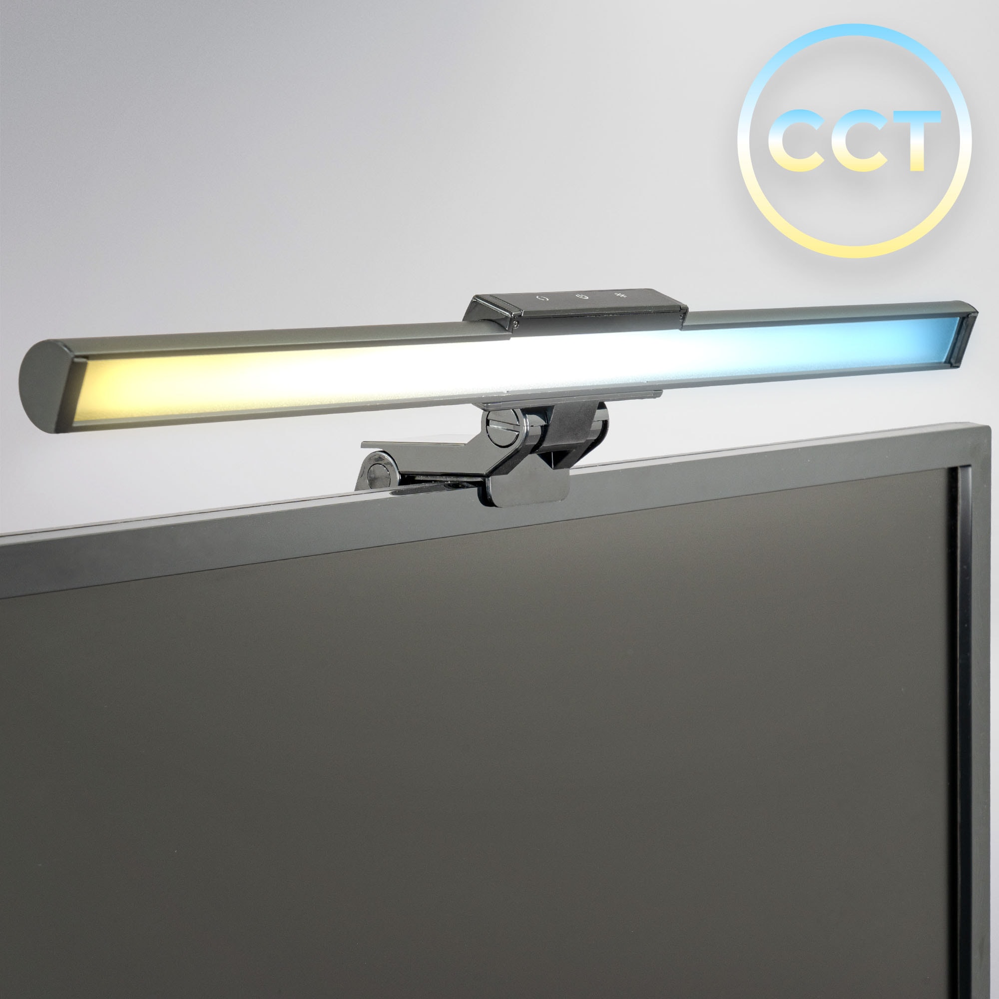 B.K.Licht LED Arbeitsleuchte »CCT LED Monitorleuchte, schwarz, LED/5W, USB«, 1 flammig, Monitorleuchte 44,7cm Schwarz 5W Gaming PC Büro Office Gadget