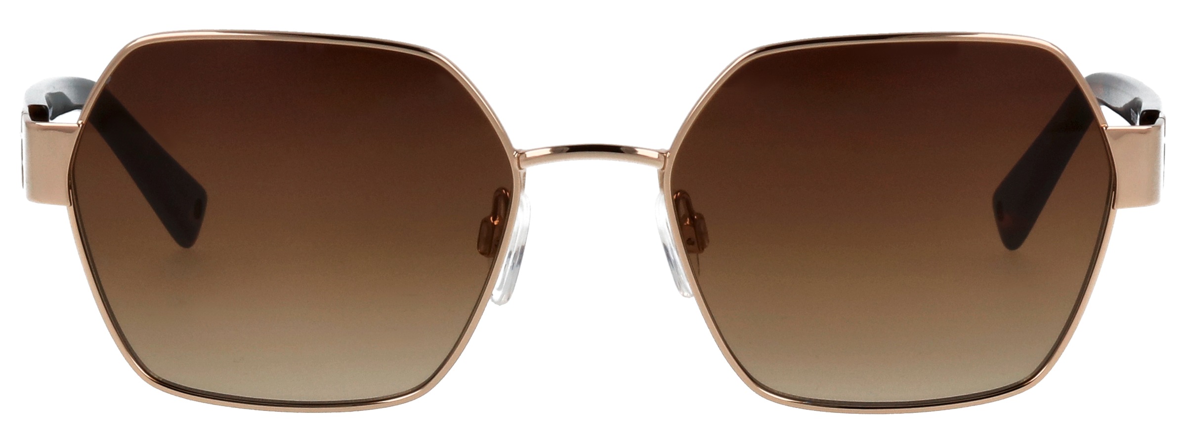 BRENDEL eyewear Sonnenbrille »Modell 905065« Form Hexagon, Logoschriftzug auf Bügel, Metallfassung