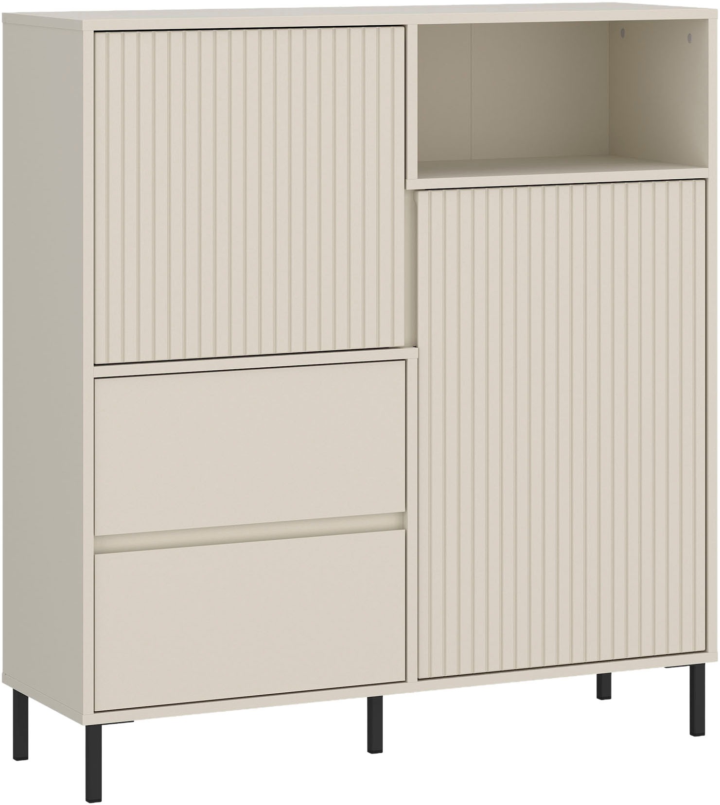 Home affaire Highboard "viel Stauraum, Soft Close, 2 Türen und 2 Schubkaste günstig online kaufen