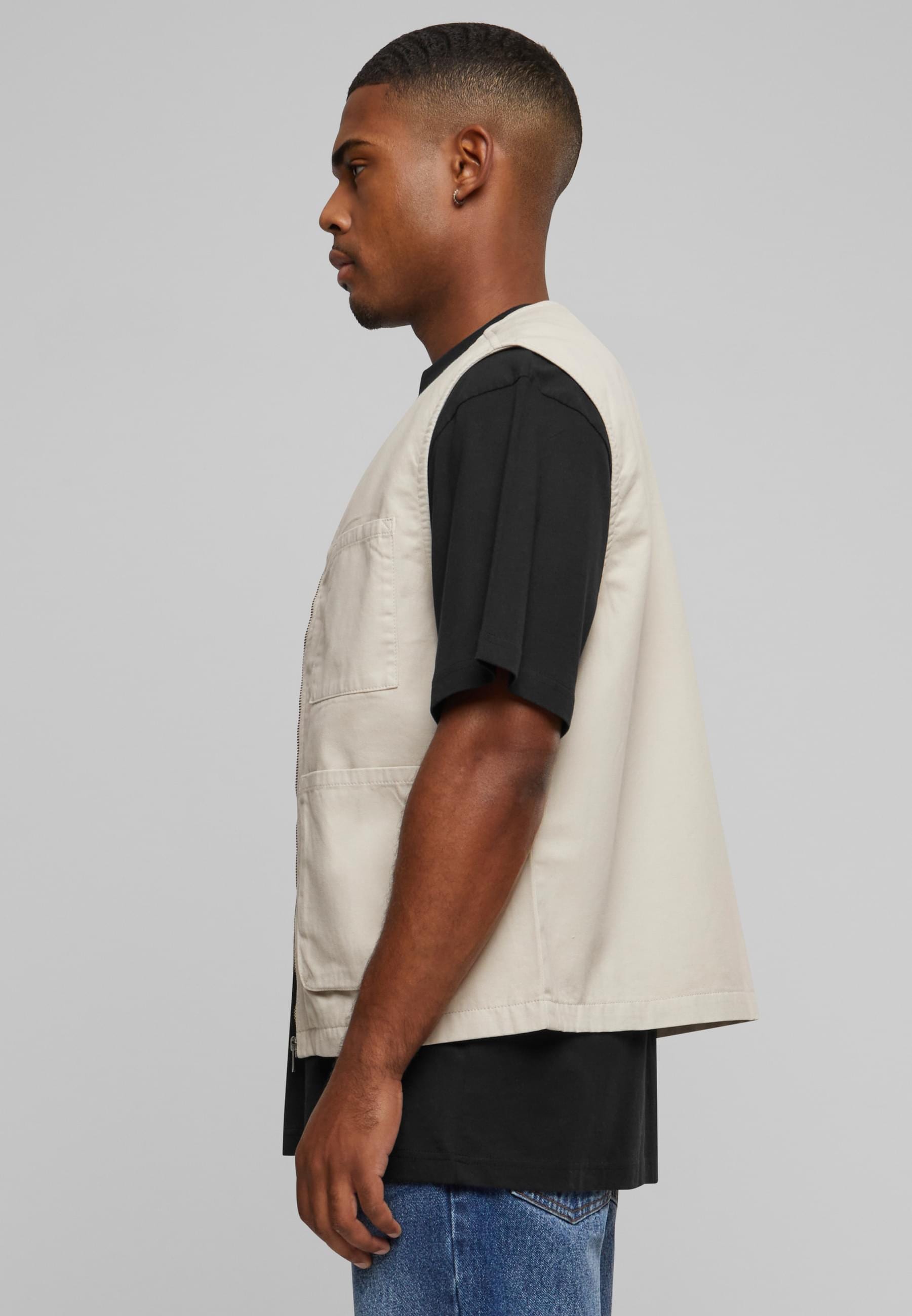 URBAN CLASSICS Steppweste »Urban Classics Herren Organic Cotton Vest«, (1 tlg.)