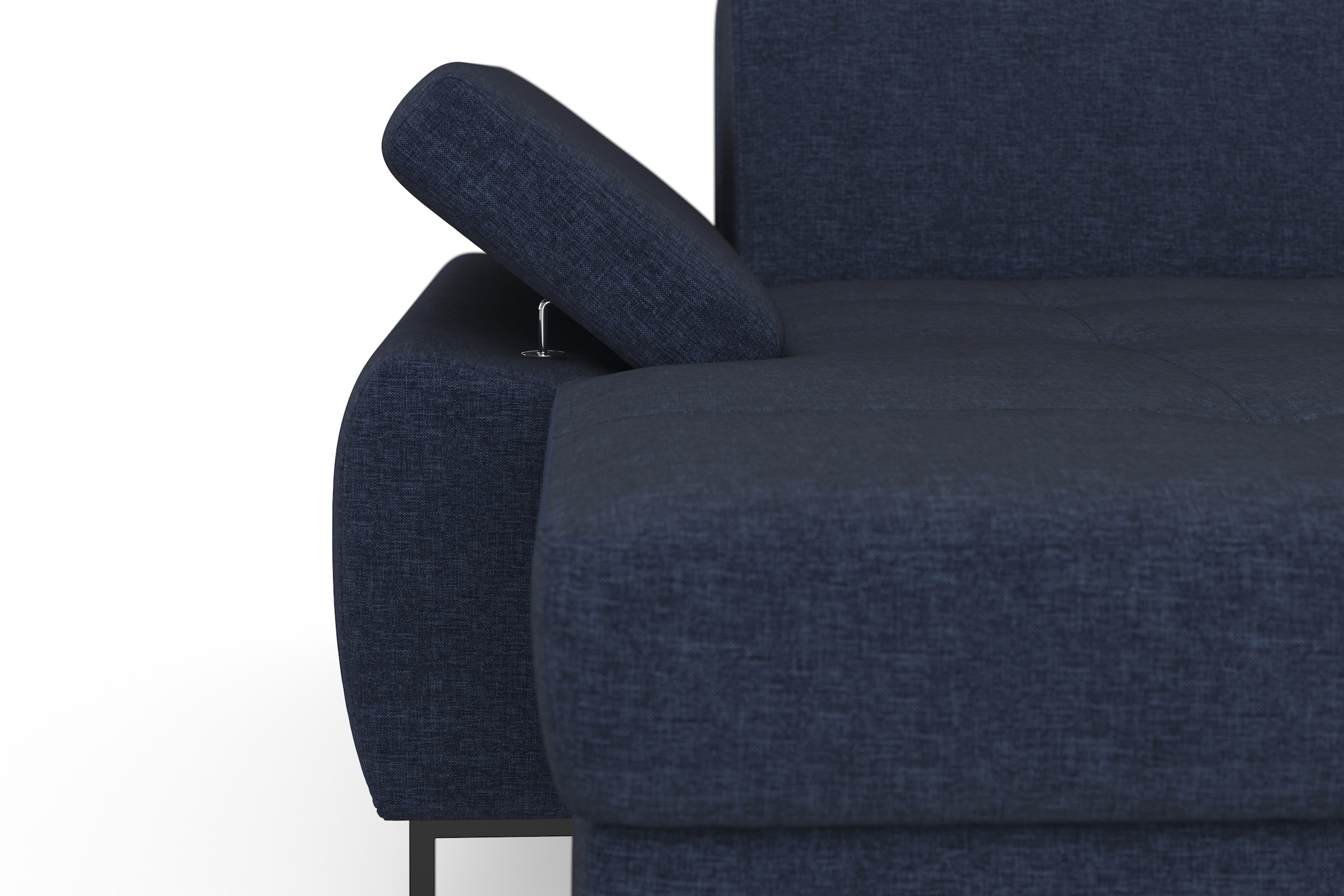 DOMO collection Ecksofa »Capelo L-Form«, mit Armteilverstellung, wahlweise mit Bettfunktion, Federkern
