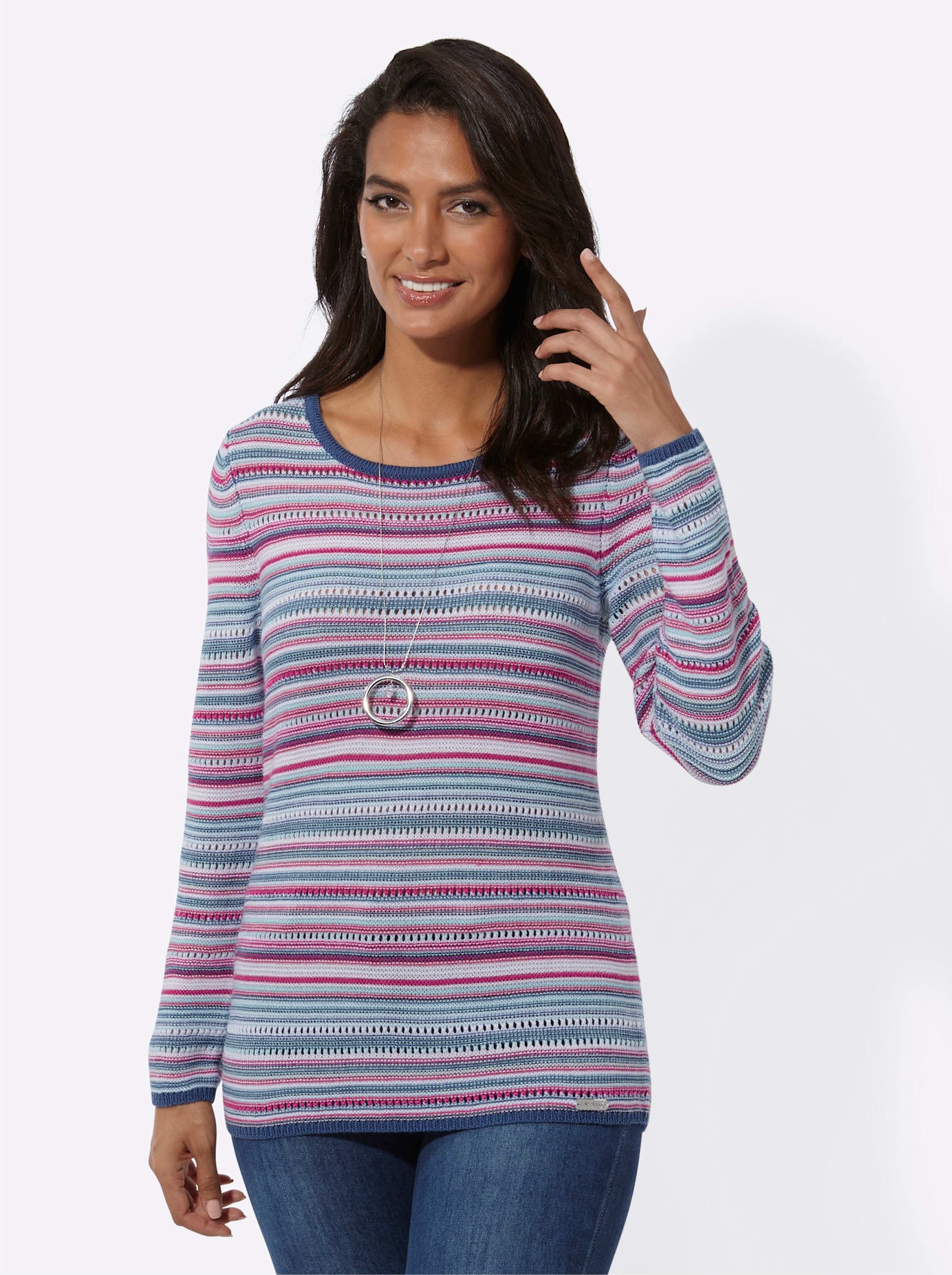 Casual Looks Rundhalspullover »Rundhals-Pullover«