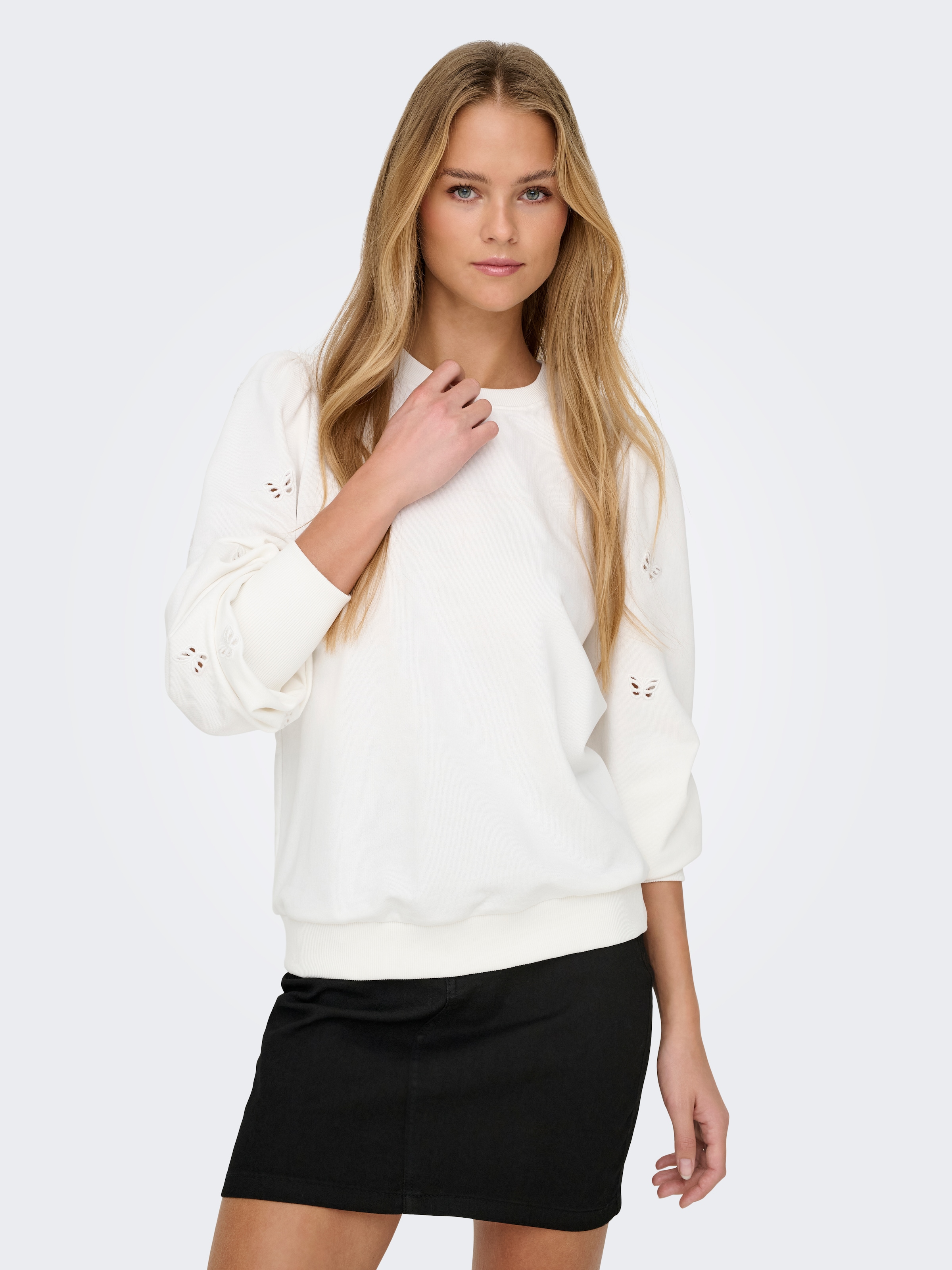 ONLY Sweatshirt »ONLFEMME L/S PUFF EMBROIDERY UB SWT«