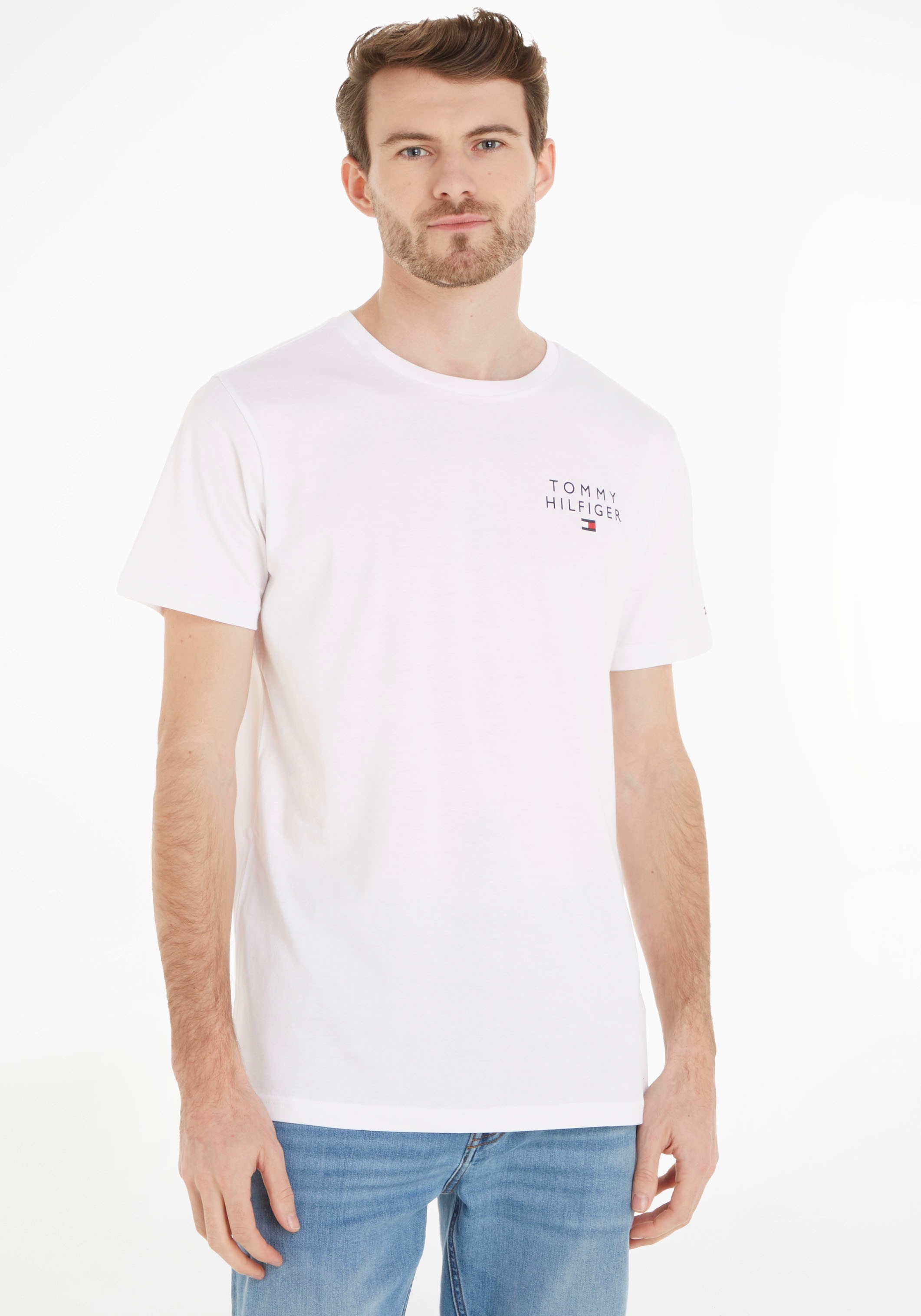 Tommy Hilfiger Underwear T-Shirt LOGO«, Markenlogo-Druck für BAUR ▷ Hilfiger »CN Tommy | SS mit TEE