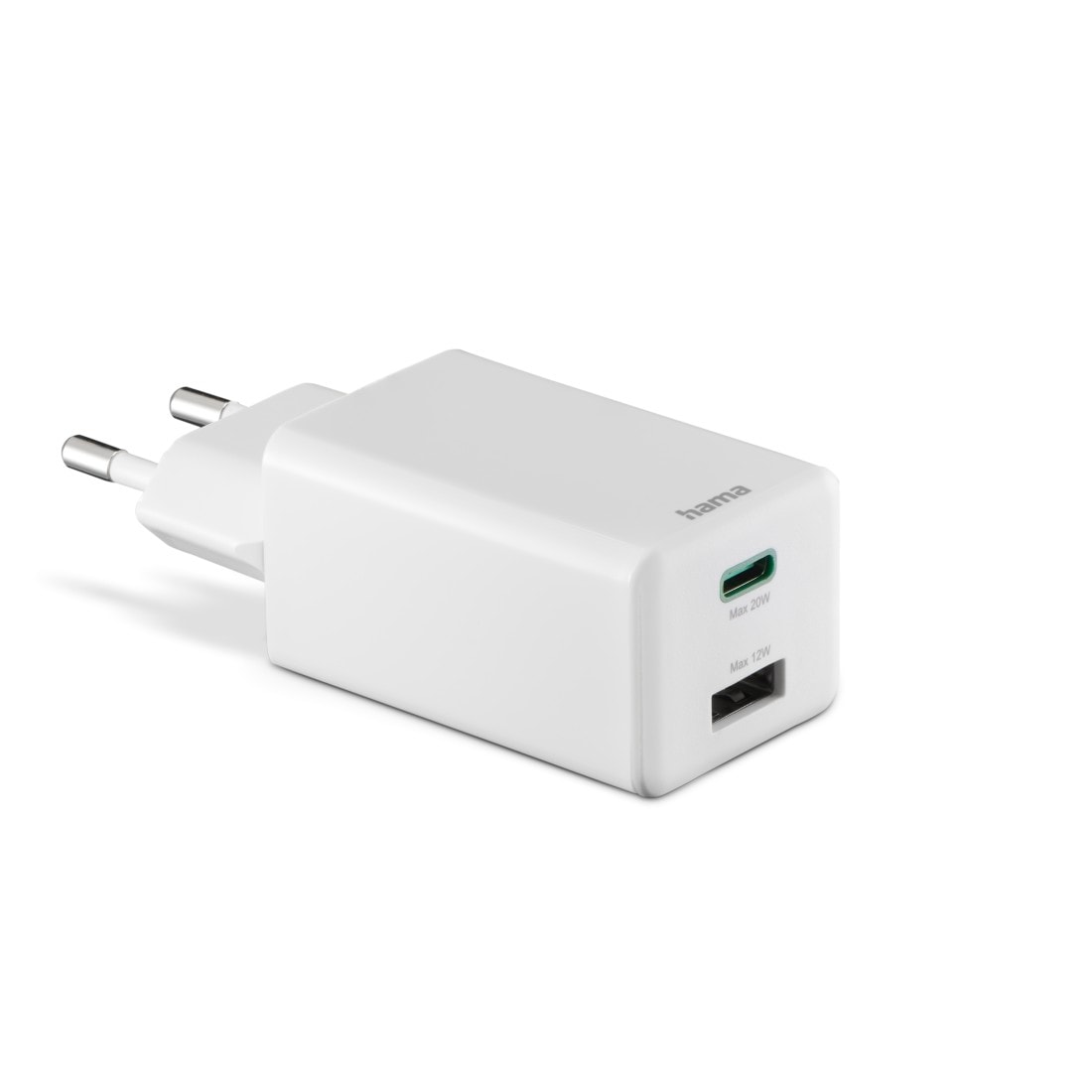 Schnelllade-Gerät »Schnellladegerät, 1x USB-C, 1x USB-A, Mini-Ladegerät, 32 W, Weiß«,...