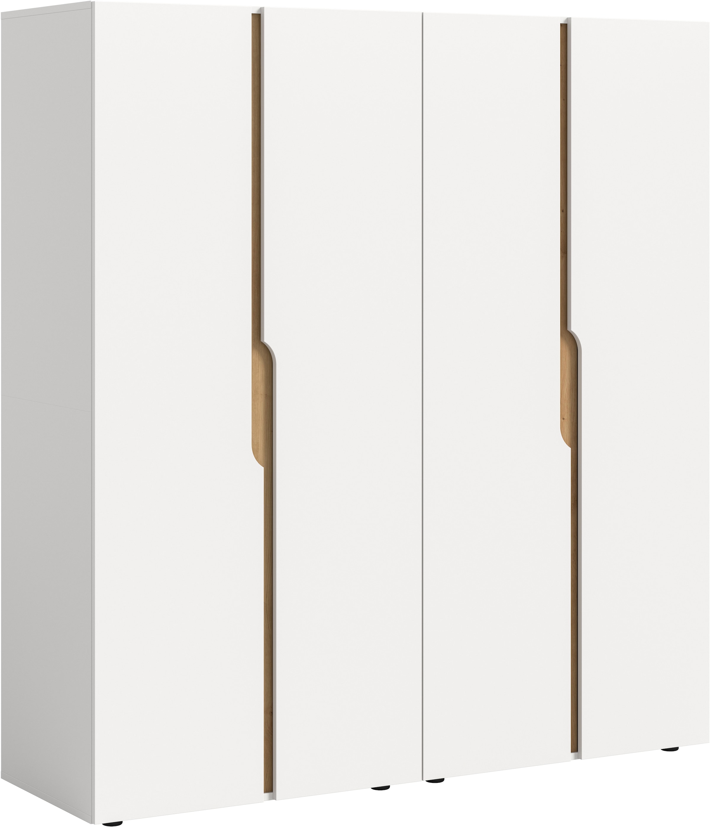 Home affaire Kleiderschrank "BJÖRNEBORG, Schlafzimmerschrank, Garderobe, Schrank" inklusive Wechselblende in anthrazit und Artisan Eiche Nachbildung, 2 Schränke, je 80 cm breit, 2 Kleiderstange, 4 Böden
