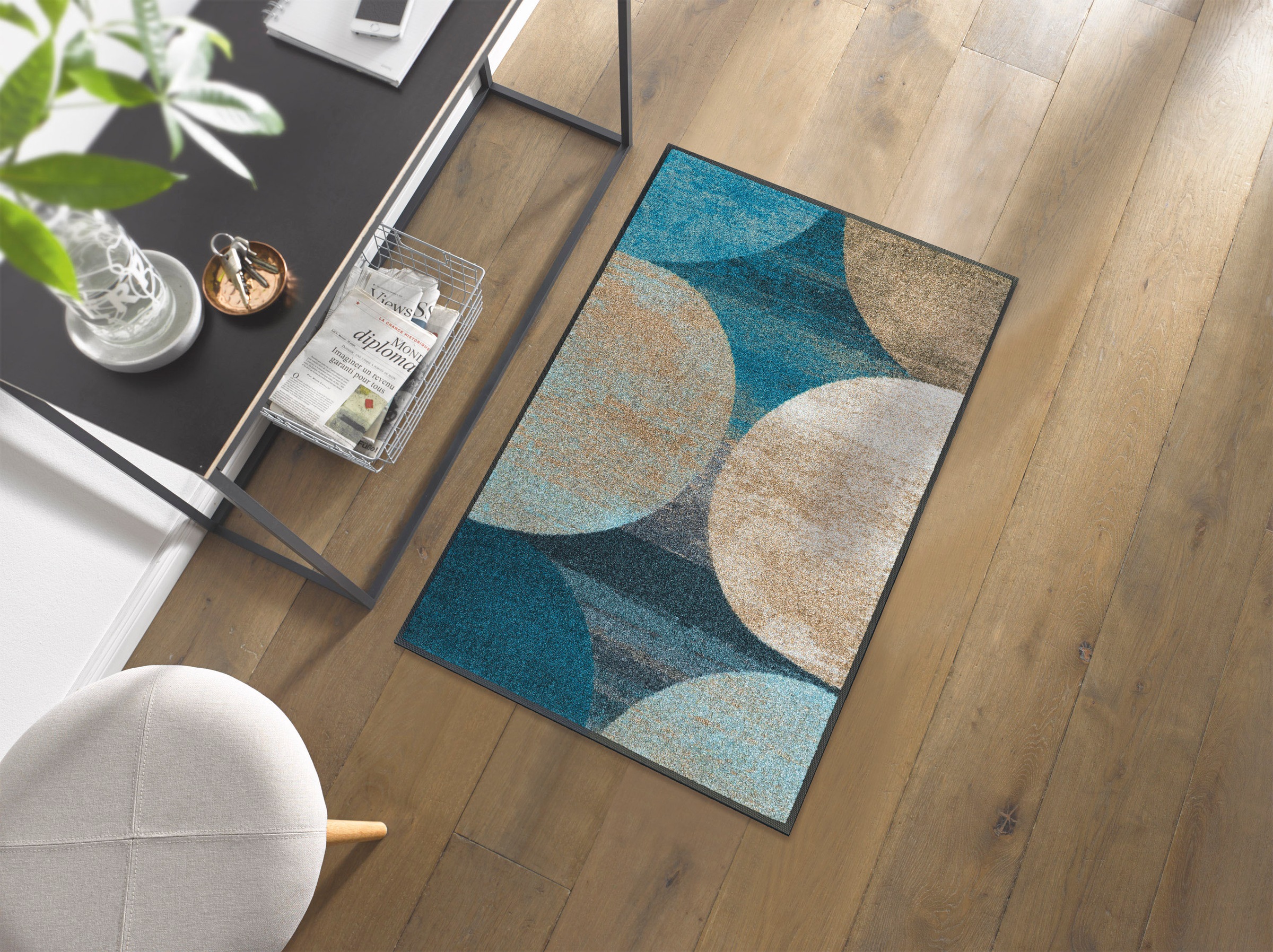 wash+dry by Kleen-Tex Teppich "Galaxia" rechteckig 7 mm Höhe rutschhemmend, günstig online kaufen